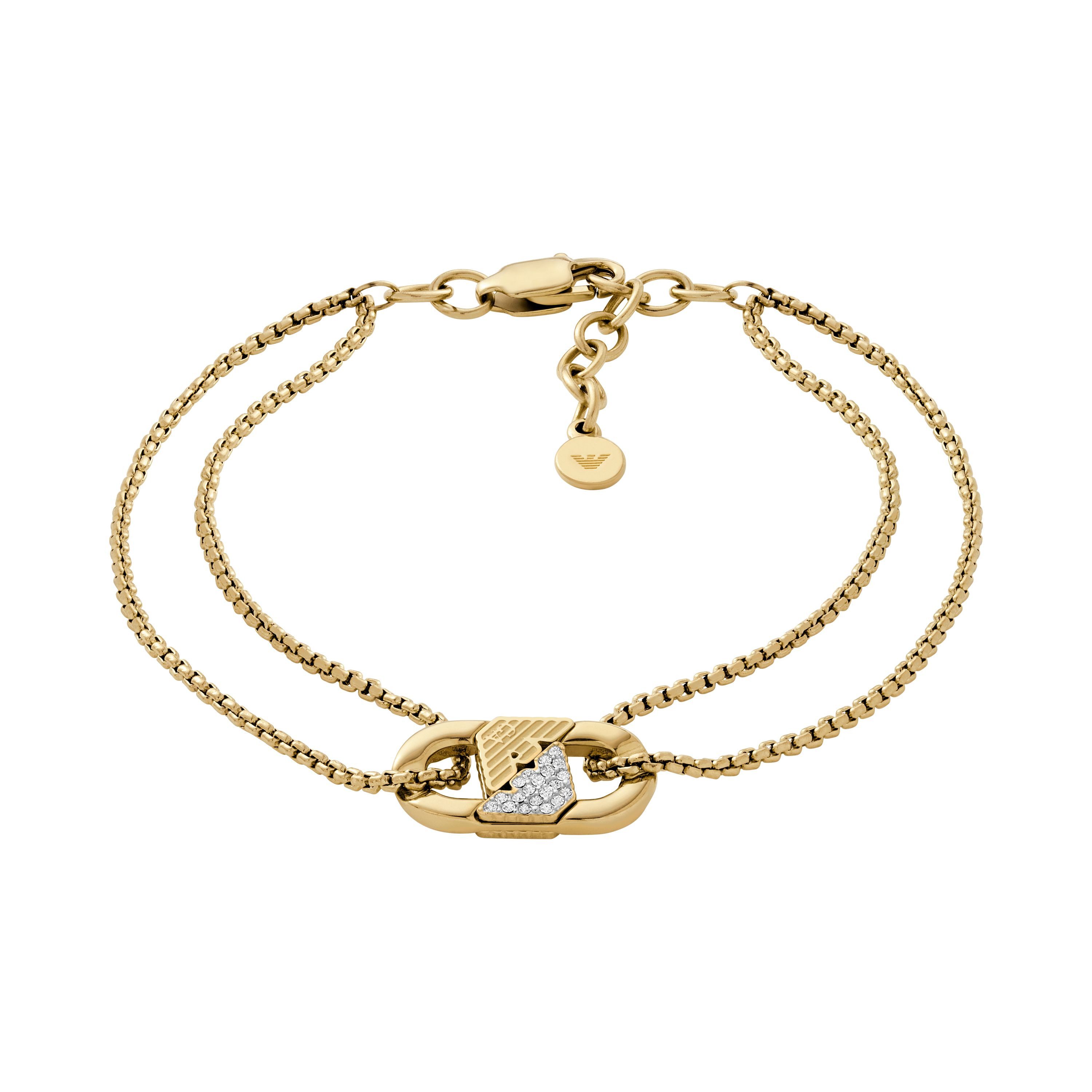 Emporio Armani Armband Schmuck Geschenk Edelstahl, mit Glasstein günstig online kaufen