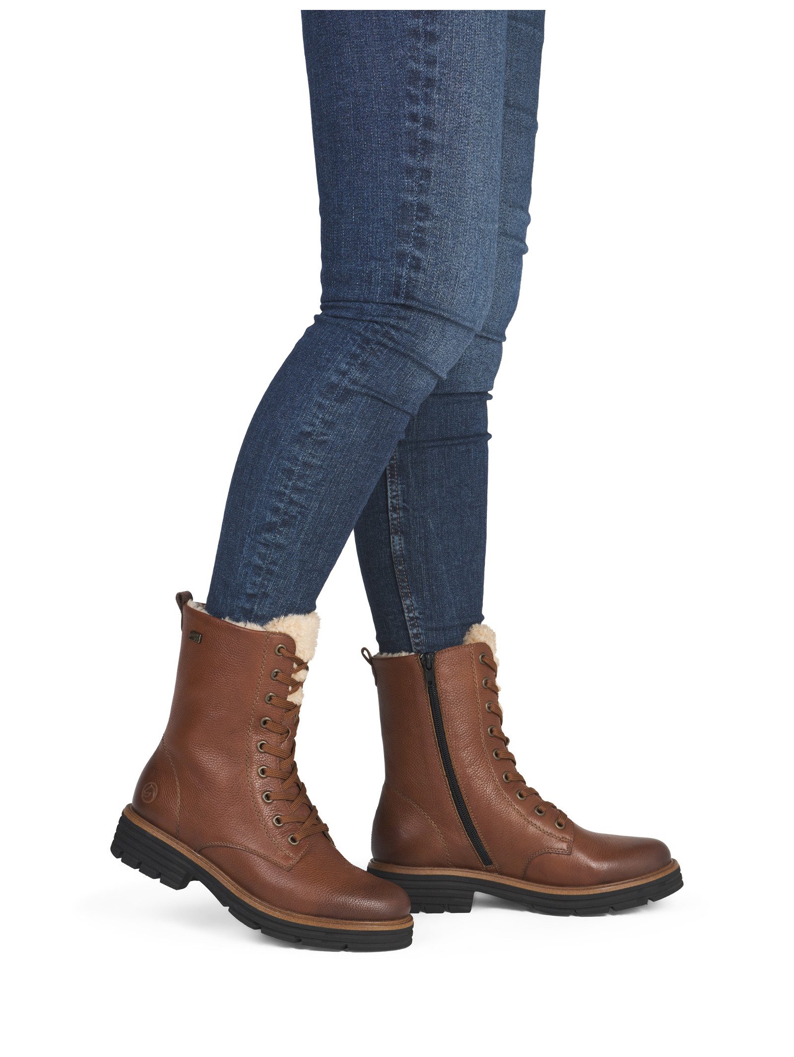 Remonte Remonte Stiefelette Glattleder Schnürstiefelette