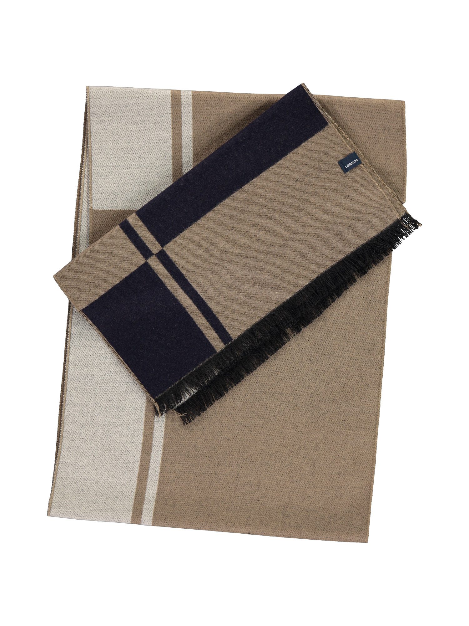 LERROS Schal Herren Schal in Block-Design