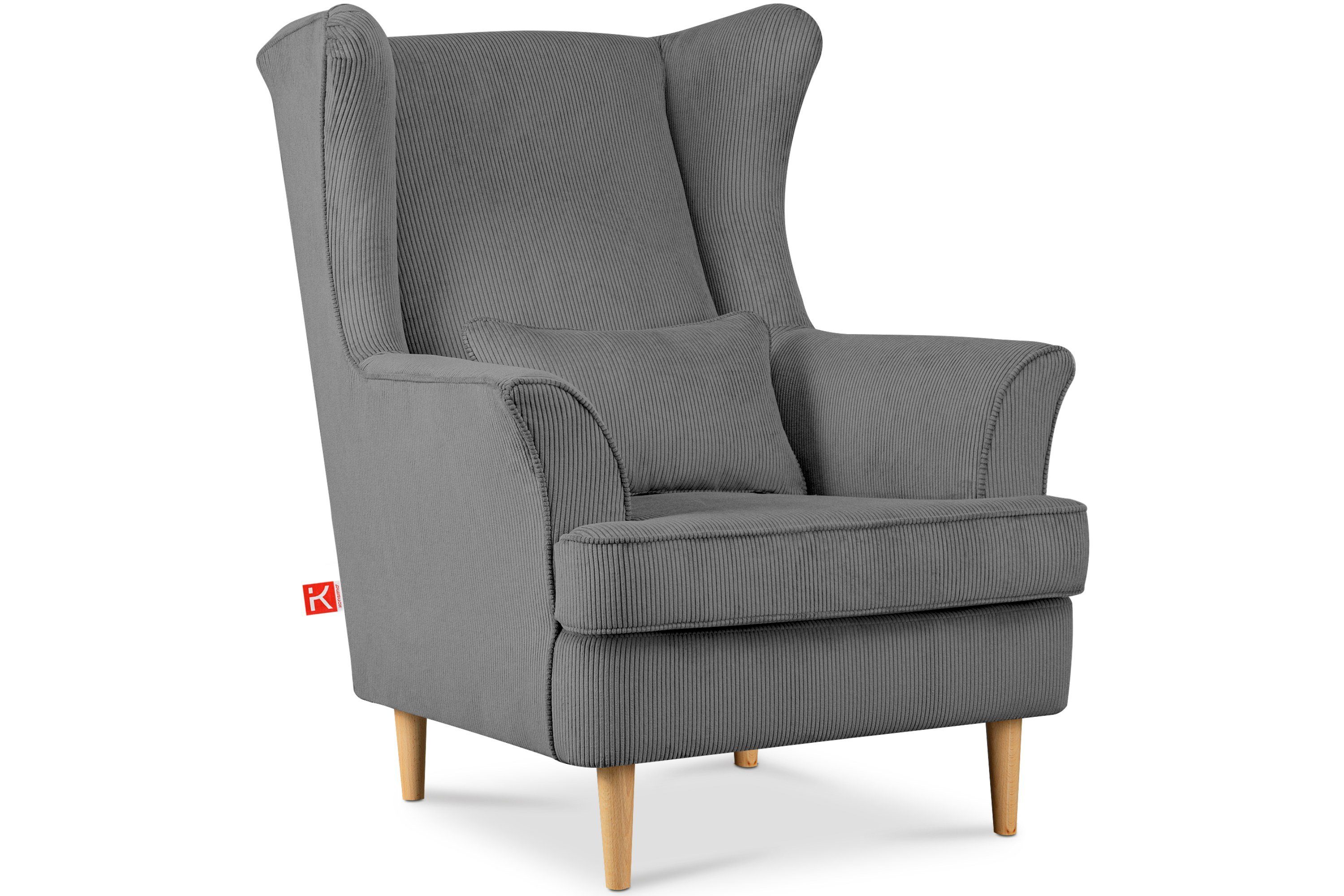 KONSIMO® Ohrensessel STRALIS Sessel, zeitloses Design günstig online kaufen