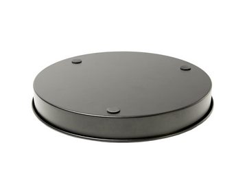 Spetebo Kerzentablett Magnet Kerzentablett schwarz für Stabkerzen 25 cm (Packung, 1 tlg), magnetisch