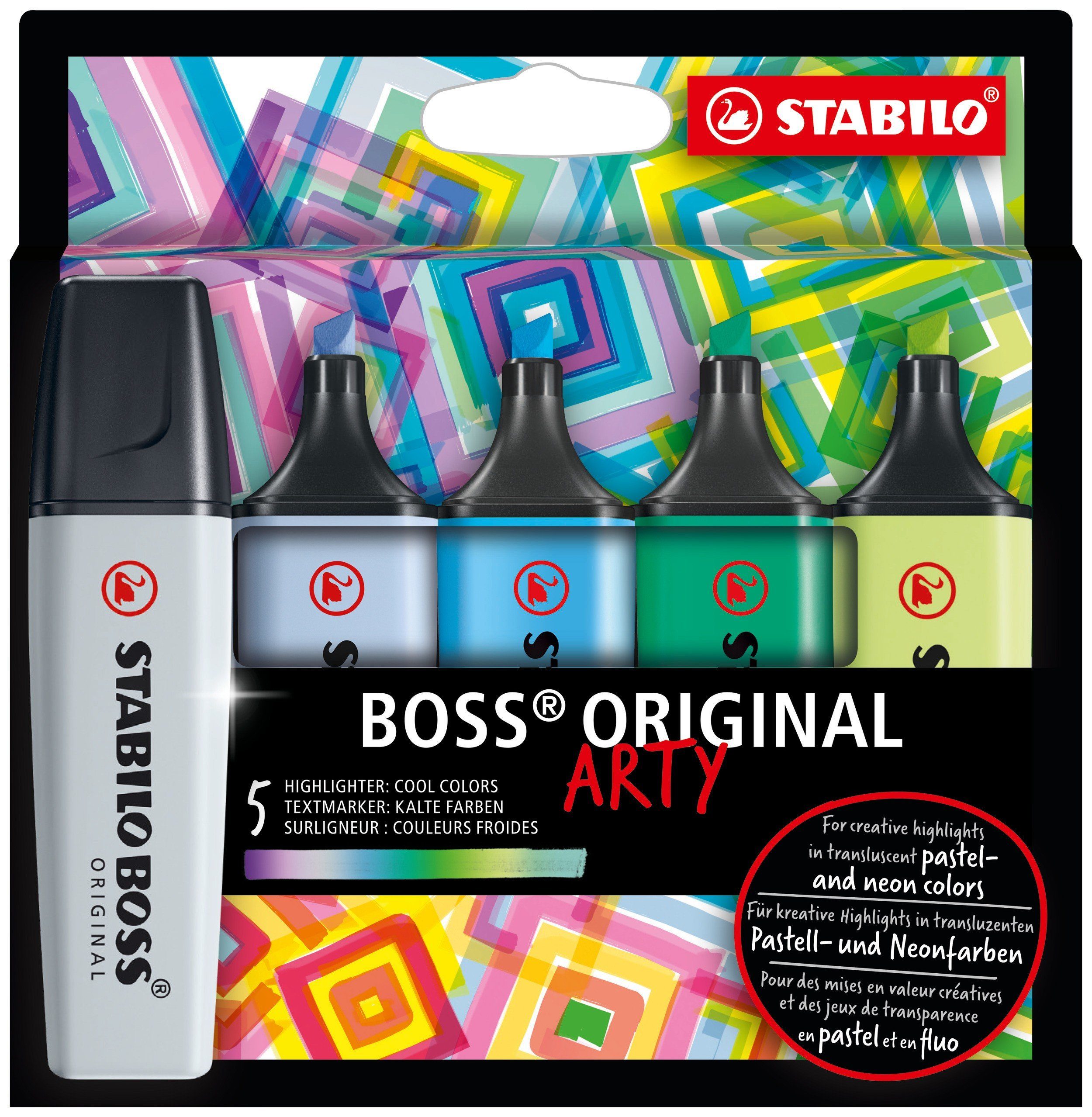 STABILO Marker STABILO Marker BOSS kalte ARTY Set 5er Farben ORIGINAL