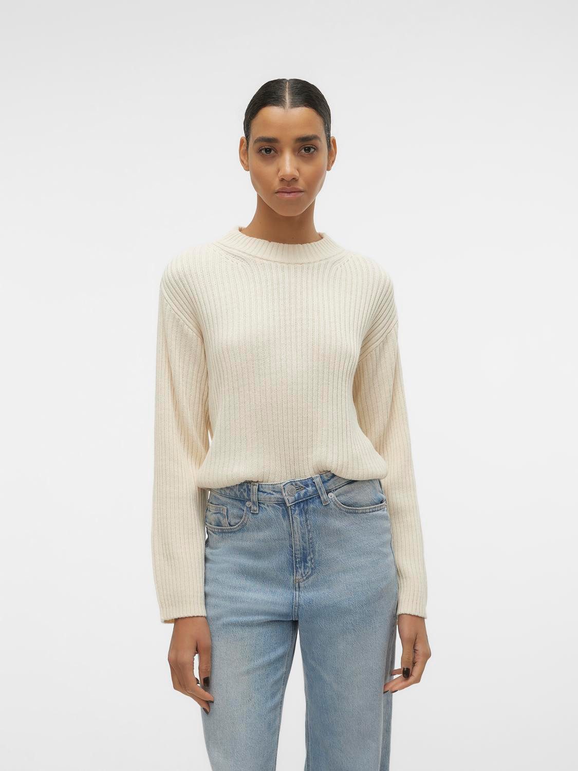 Vero Moda Rundhalspullover VMHILDE LS O-NECK günstig online kaufen