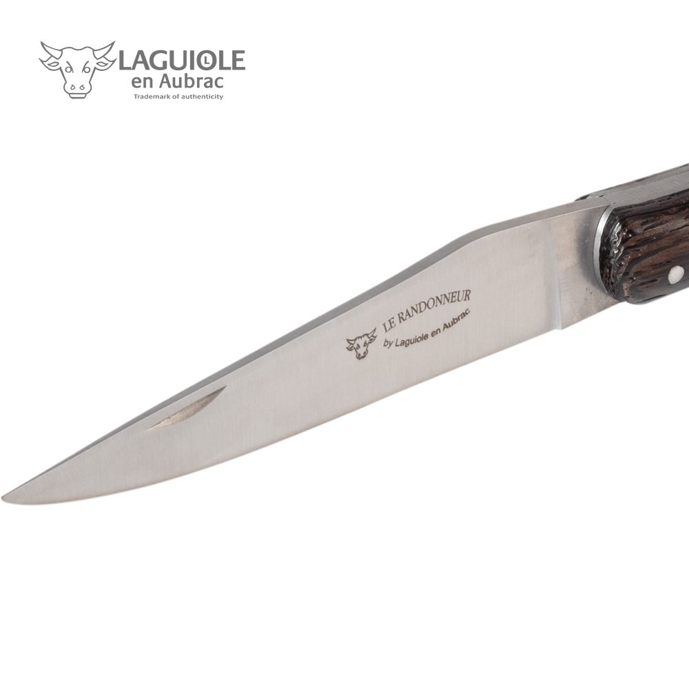 Laguiole en Aubrac Taschenmesser "Le Randonneur" Wenge, original mit Zertifikat, Handarbeit, 10 cm Klinge, aus Frankreich