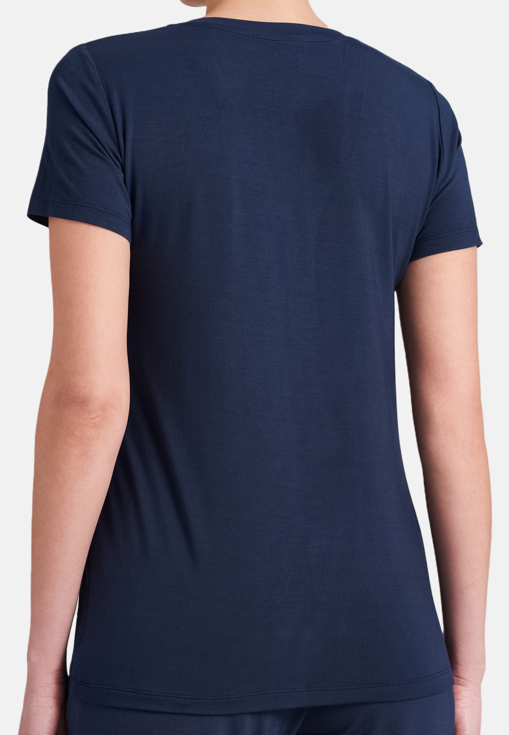 Schiesser Pyjama Modal (Set, 2 tlg) Schlafanzug - Lounge T-Shirt und lange Hose im Set