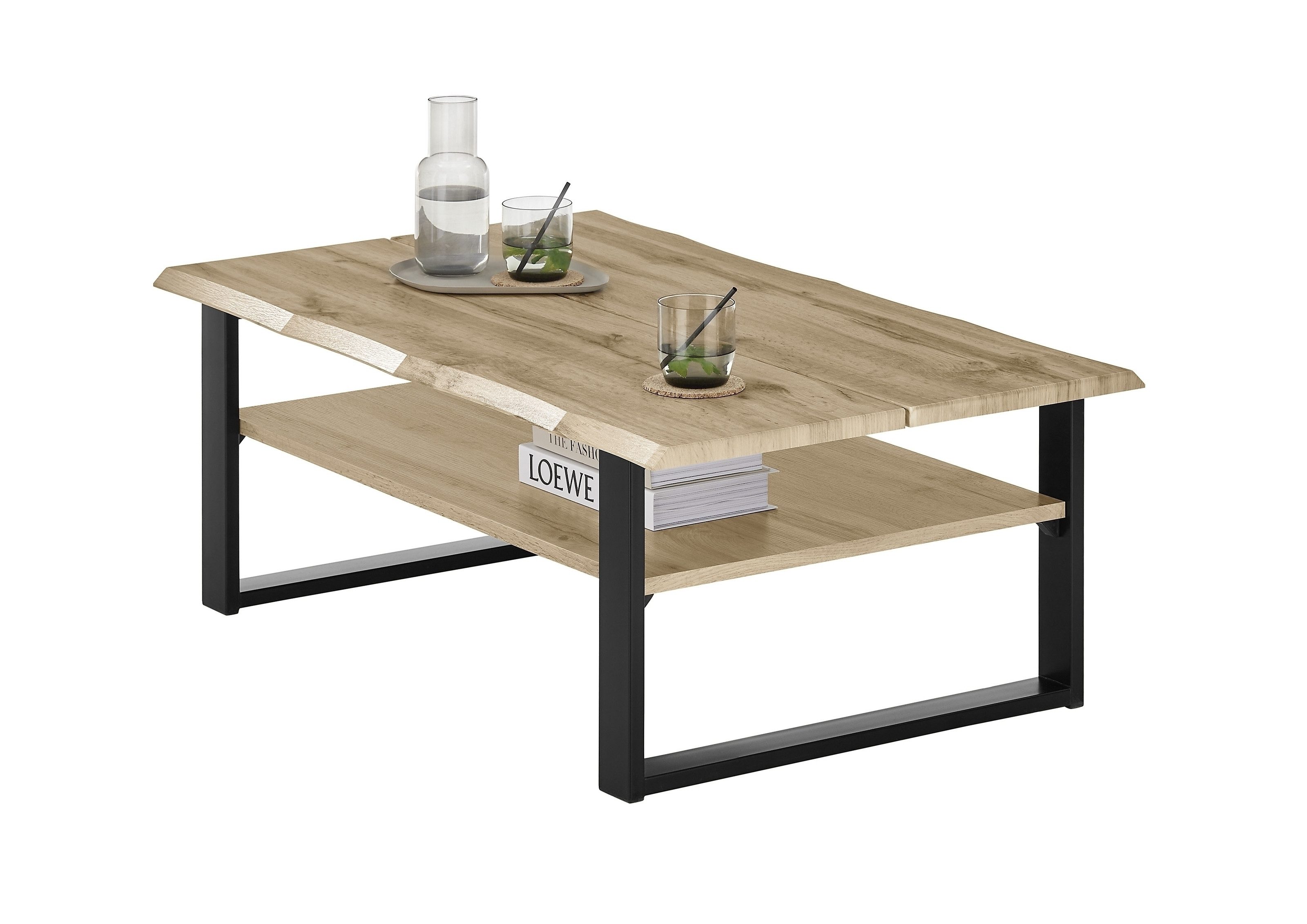 freiraum Couchtisch Venice, in Wotan Eiche Dekor, MDF - 107x40x66cm (BxHxT)