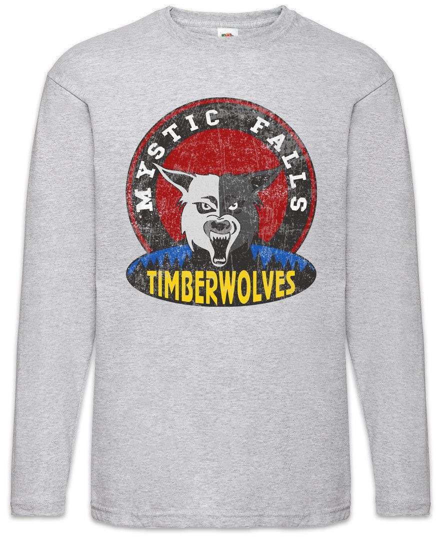 Langarmshirt Mystic Falls Timberwolves Langarm T-Shirt Vampire Football Team