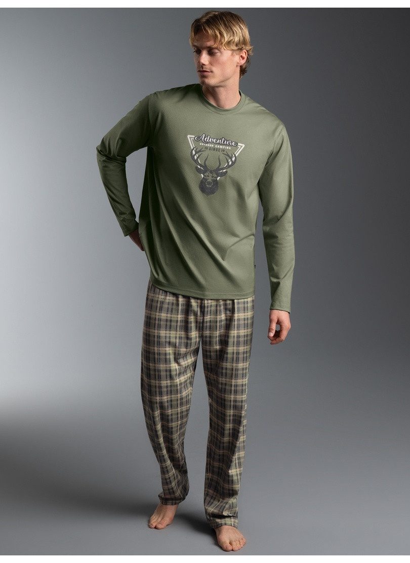Trigema Schlafanzug TRIGEMA Pyjama mit Hischmuster (1 tlg) – Bild 3 von 3