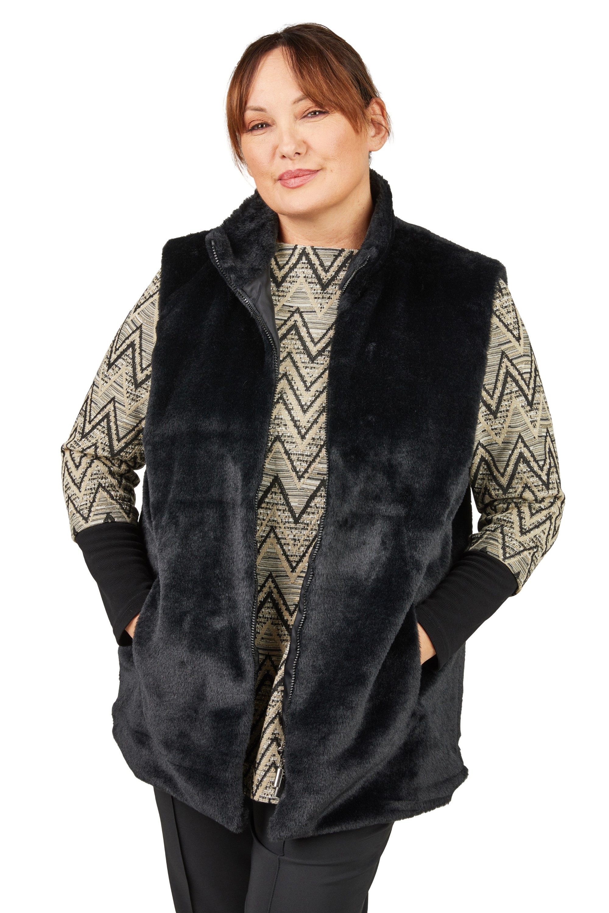 Mona Lisa Fellimitatweste günstig online kaufen