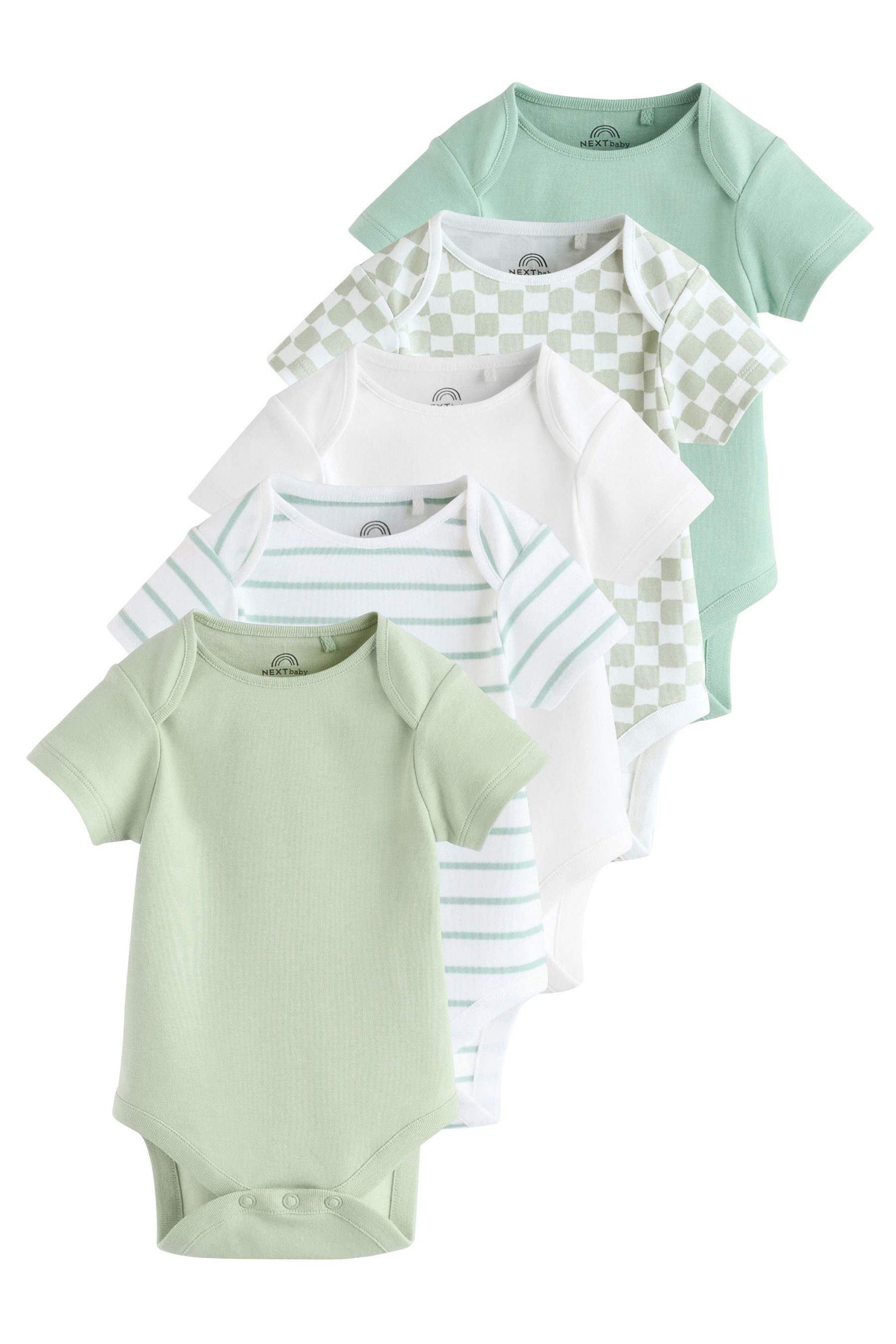 Kurzarmbody Kurzärmelige Baby Bodysuits im 5er-Pack