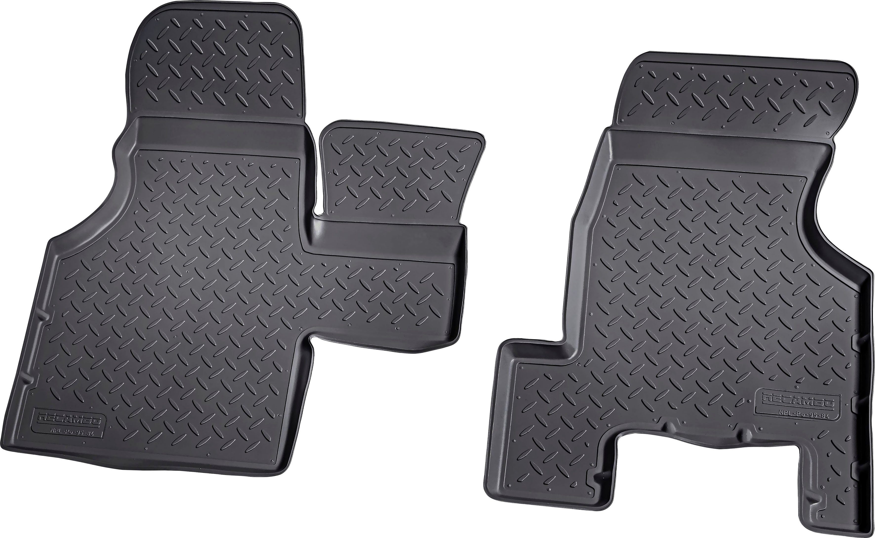 ELMASLINE Auto-Fußmatten Gummi (4 St), für VW GOLF 6 (2008-2014) - 3D  Gummimatten mit extra hohem Rand für mehr Schutz - Passend für Baujahre: ,  2008 - 2014