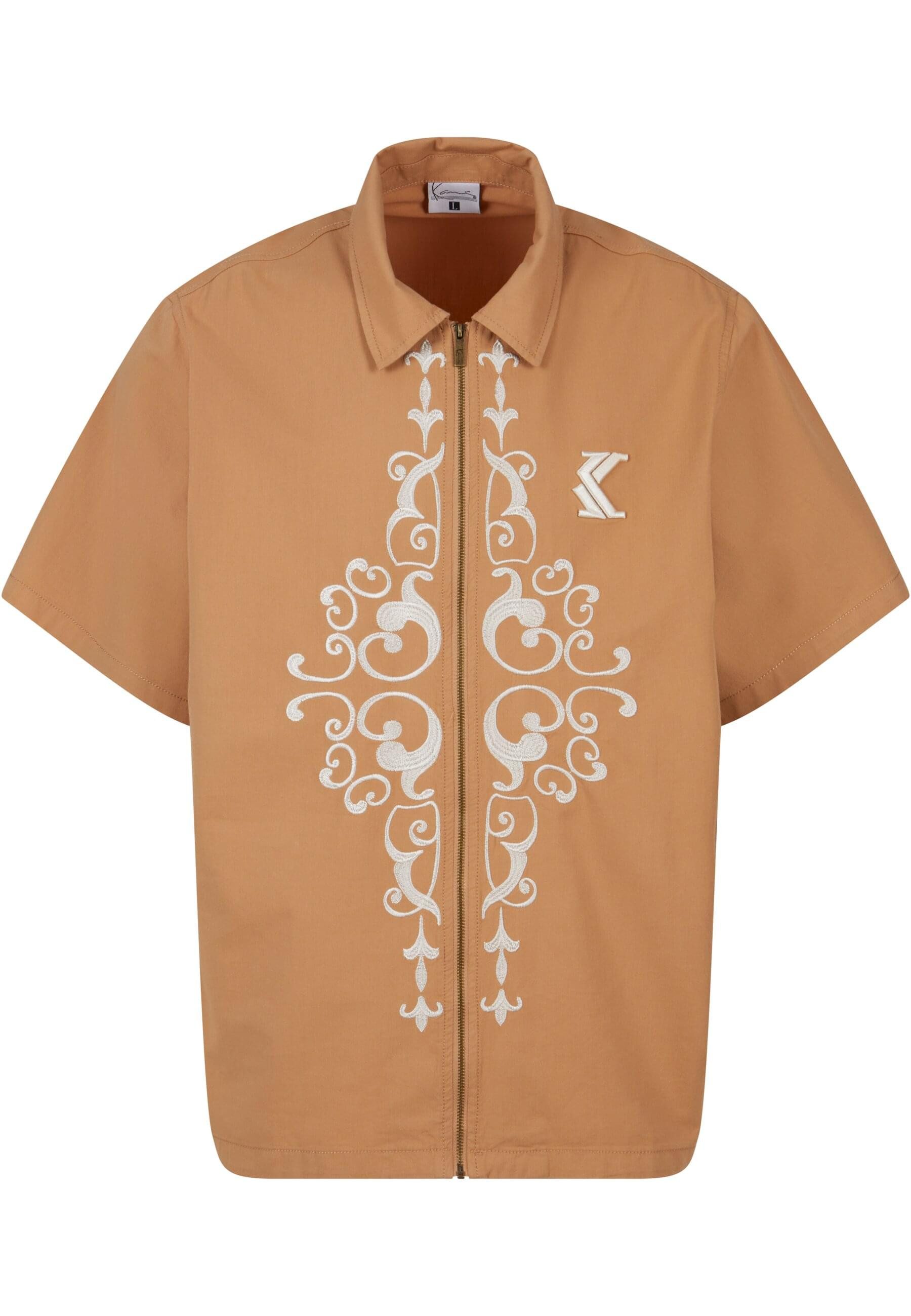 Karl Kani Langarmhemd Karl Kani Herren KM241-009-1 Karl Kani Og Ornament Woven Shirt (1-tlg)