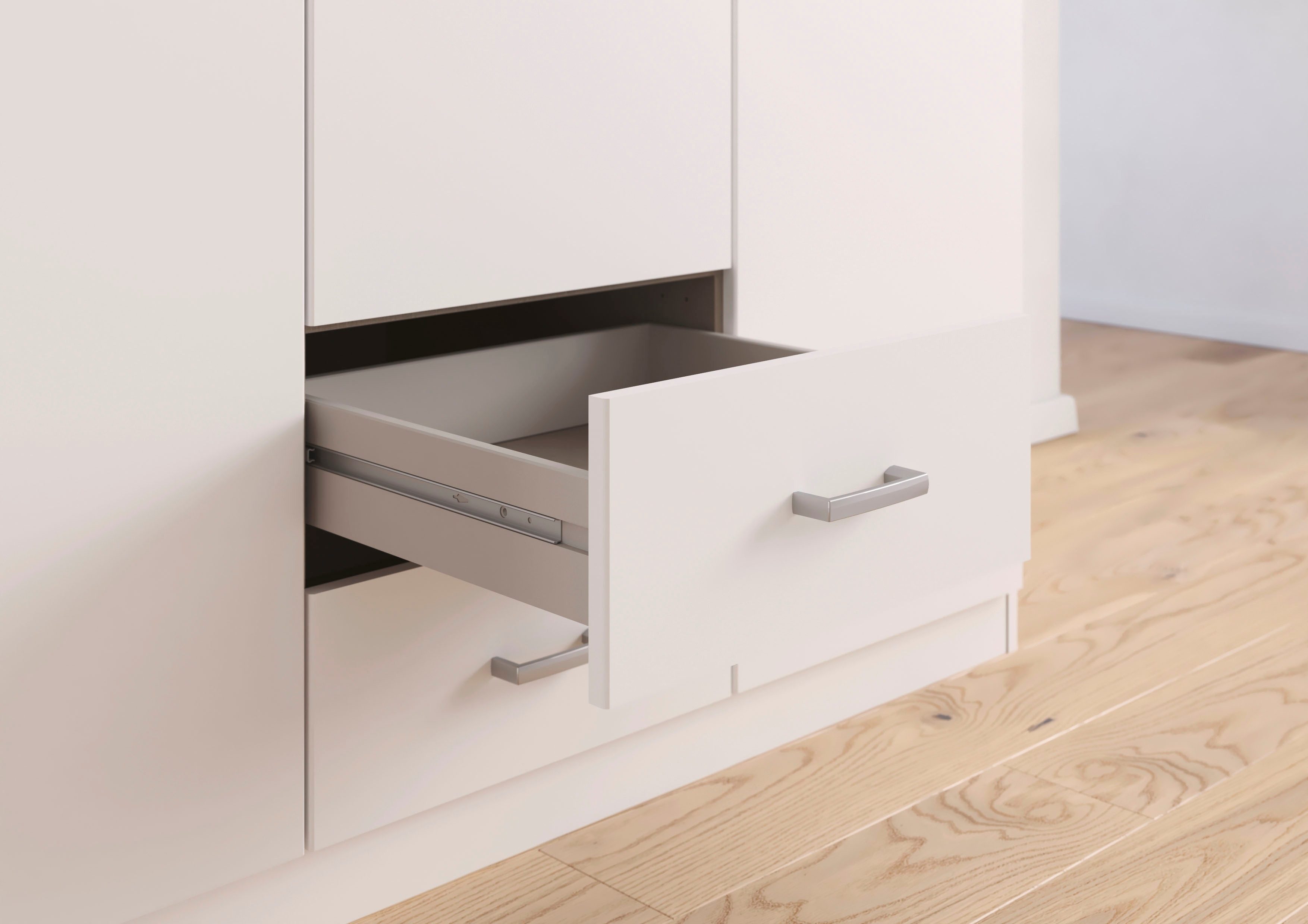 rauch Drehtürenschrank Kleiderschrank Garderobe GAMMA Breiten 91/136/181/226/271/315/360 cm (in 3 Ausstattungen BASIC/CLASSIC/PREMIUM (inkl. SOFT-CLOSE-Funktion) mit Schubladen, verschiedene Griff-Varianten TOPSELLER MADE IN GERMANY