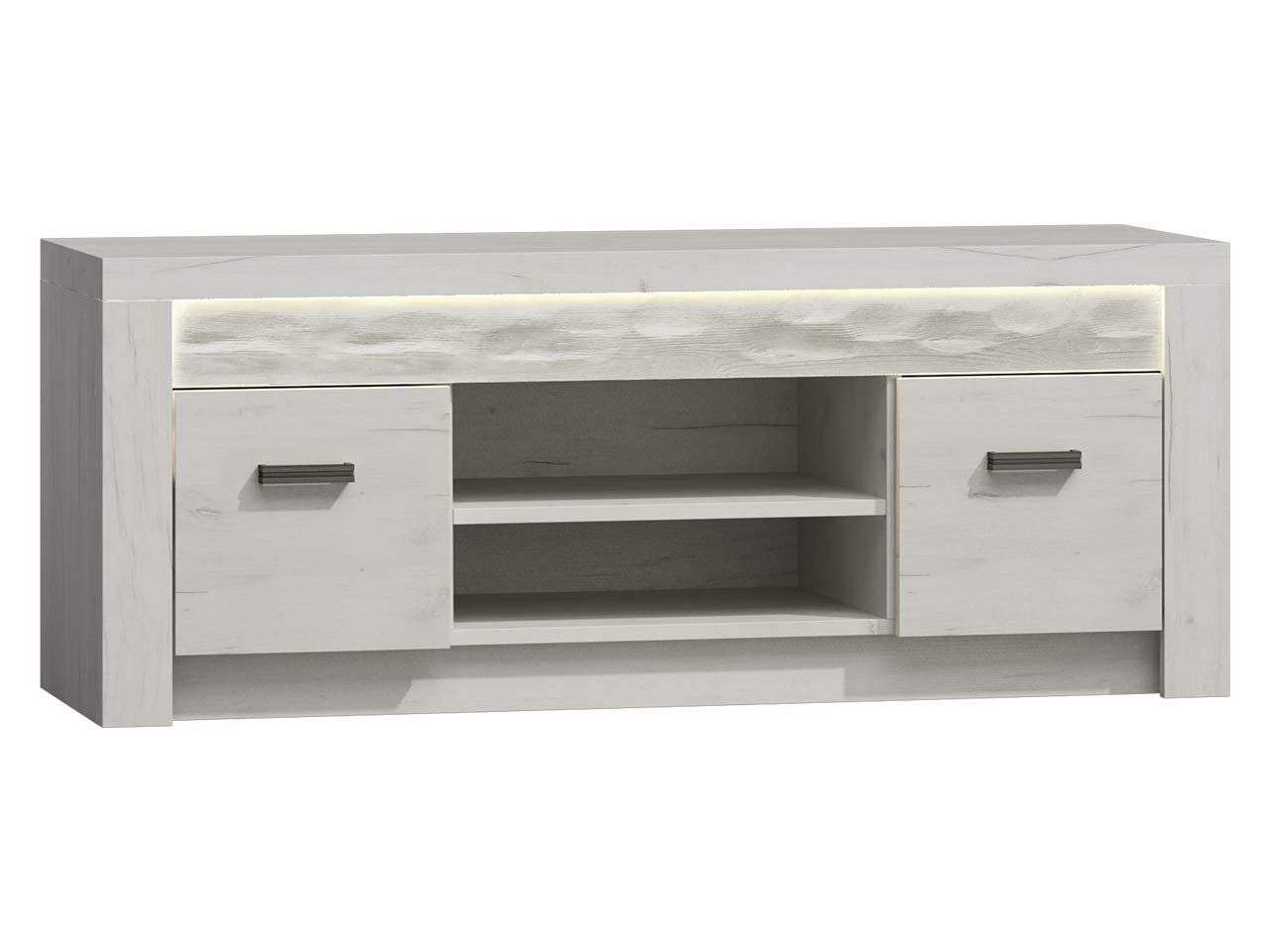 MIRJAN24 TV-Schrank Indianapolis I09 (2-Drehtüren, Regal) Metall Griffe