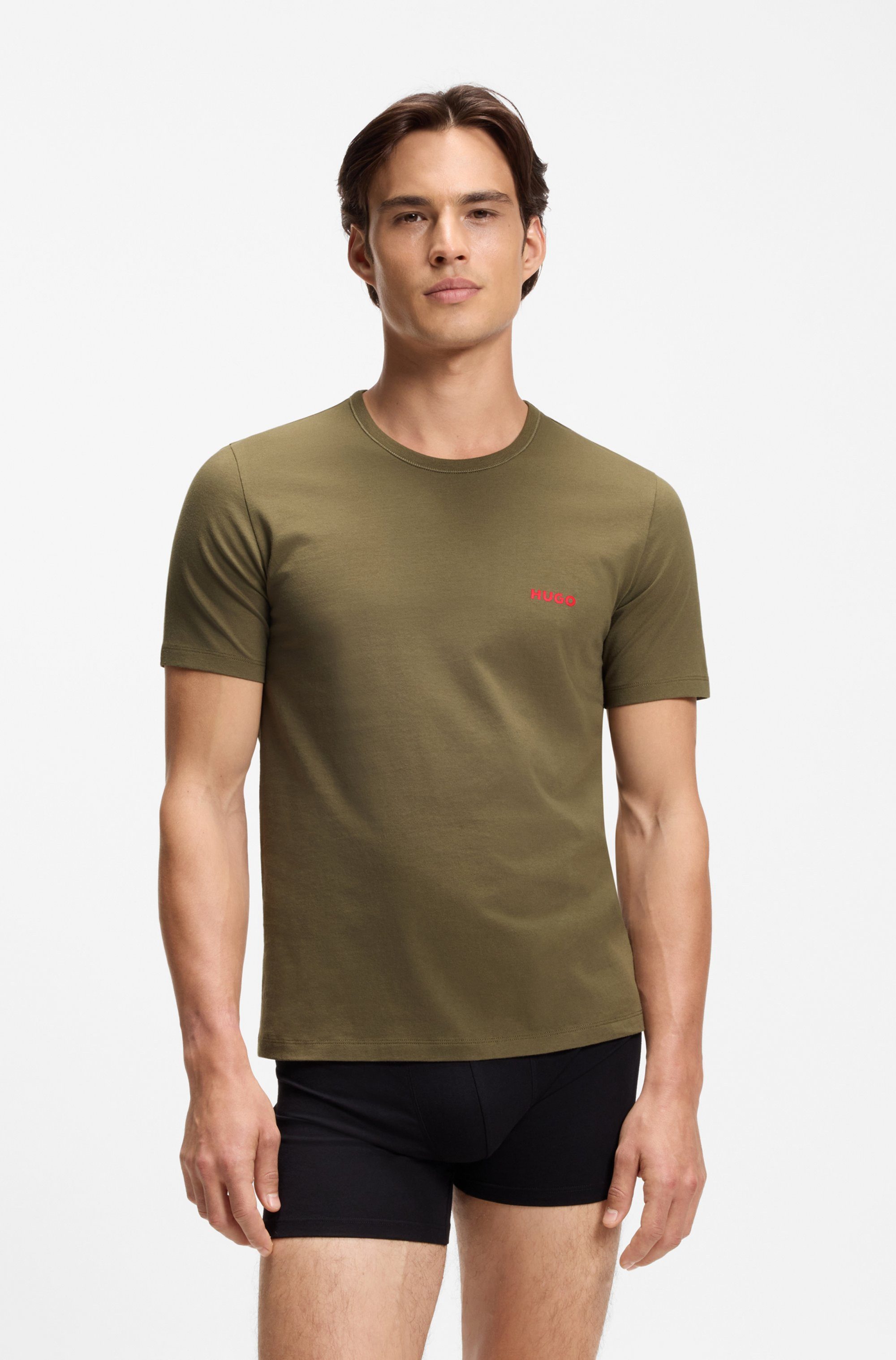 HUGO T-Shirt RN TRIPL (Packung, 3-tlg) mit Rundhalsausschnitt