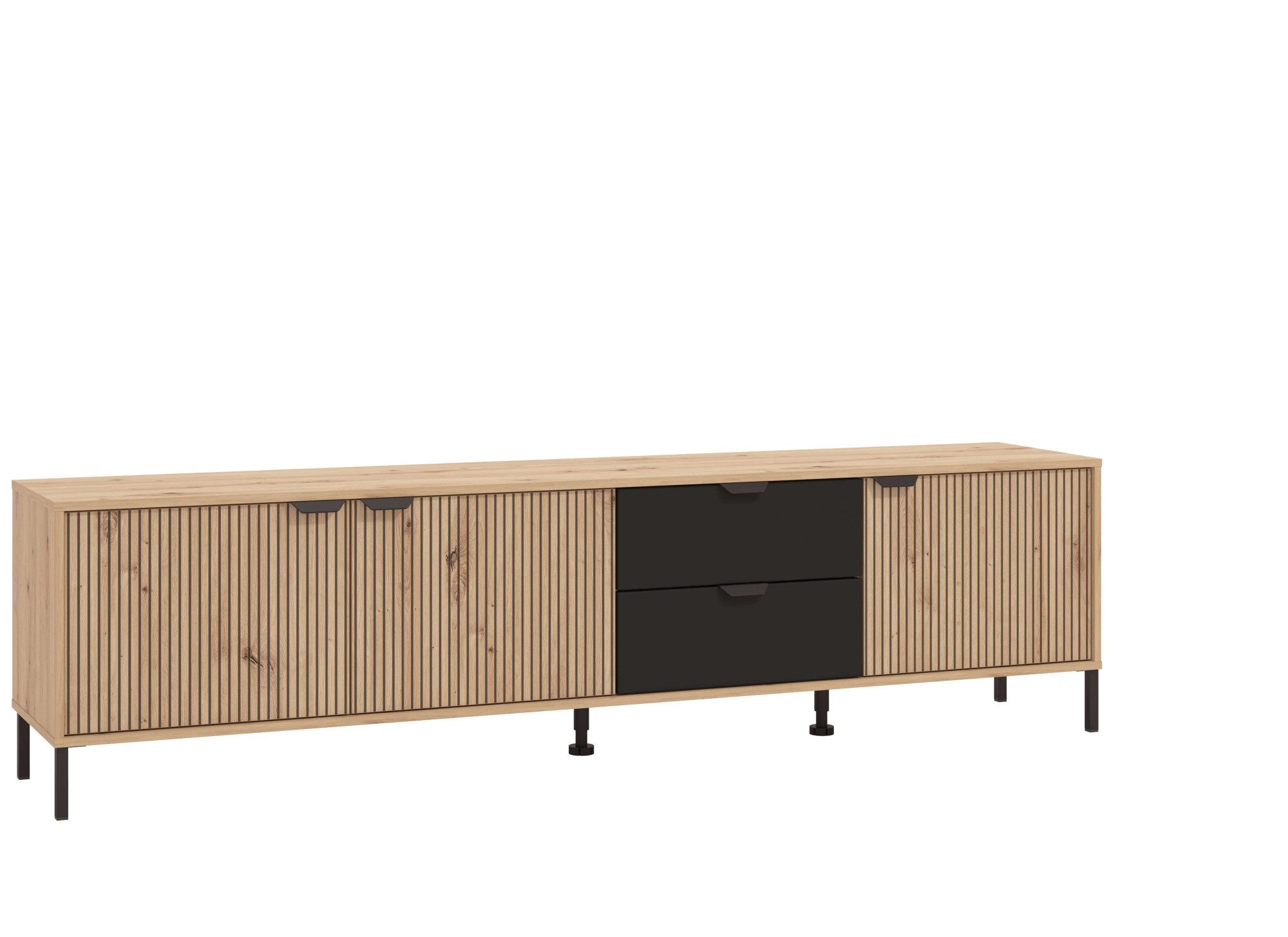 Home affaire Lowboard Mayenne TV-Lowbord, Breite 208 cm, Kommode mit 3 Türe günstig online kaufen