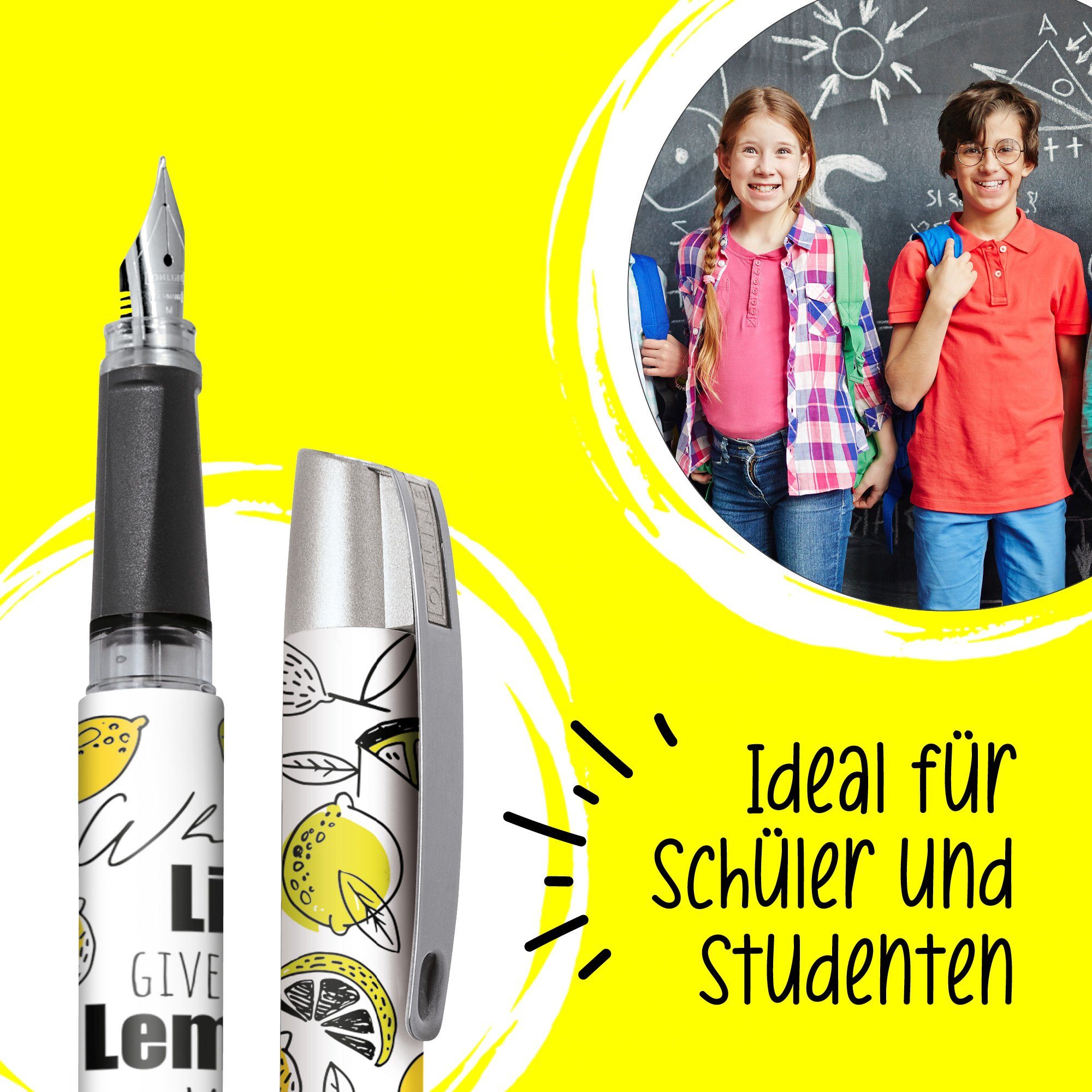 ideal für Pen ergonomisch, Schule, in Deutschland Lemon Online die Campus Füllhalter, Füller hergestellt
