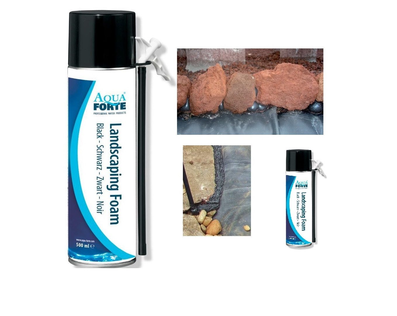 Aquarien-Substrat Aquaforte Steinkleber Bachlaufsteinkleber Teichbau Teichrandgestaltung