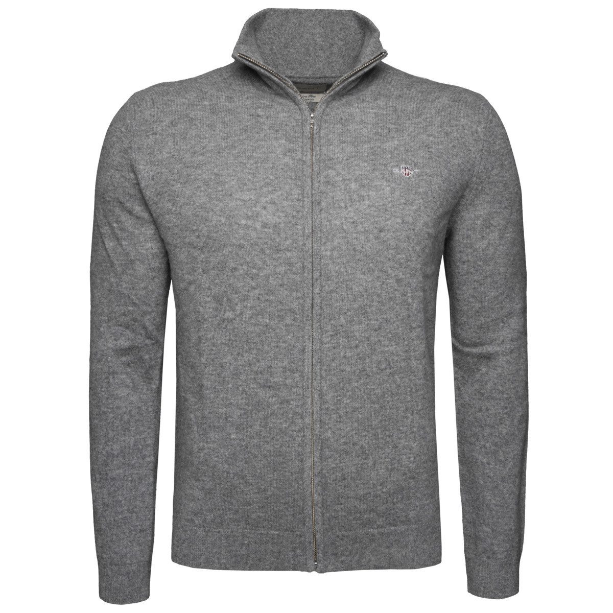 Gant Cardigan Extrafine Lambswool Zip Herren Strickjacke, Jacke, Pullover, günstig online kaufen