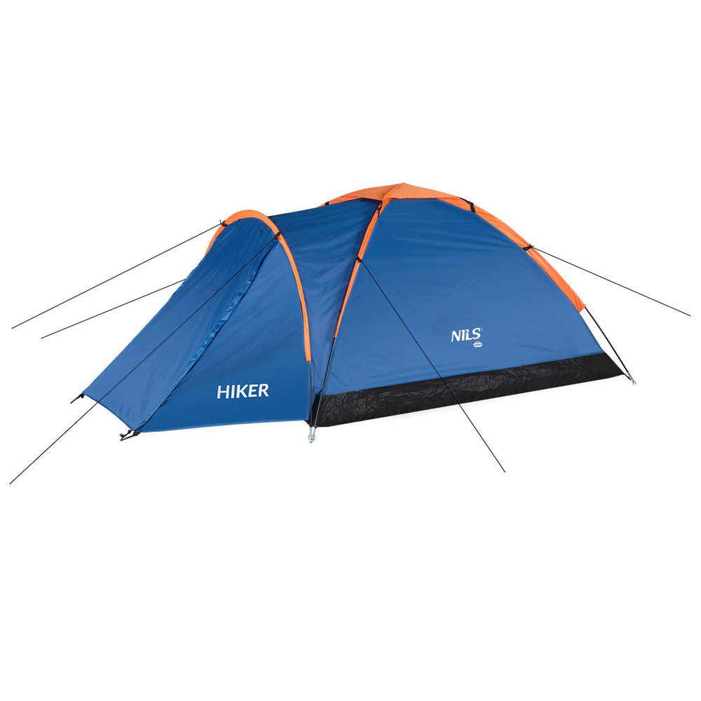 NILS CAMP Gruppenzelt NC6010 Campingzelt Faltzelt, Personen: 2 (Spar-Set, 1 tlg., Einfache Montage), Moskitonetz und Dachventilation für angenehmes Schlafklima