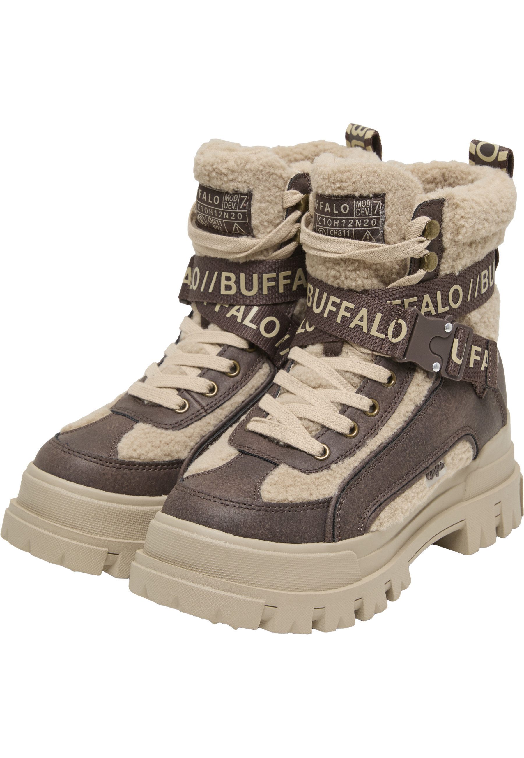 Buffalo Buffalo Aspha Com1 Warm Vegan Nappa/Fake Fur Stiefel
