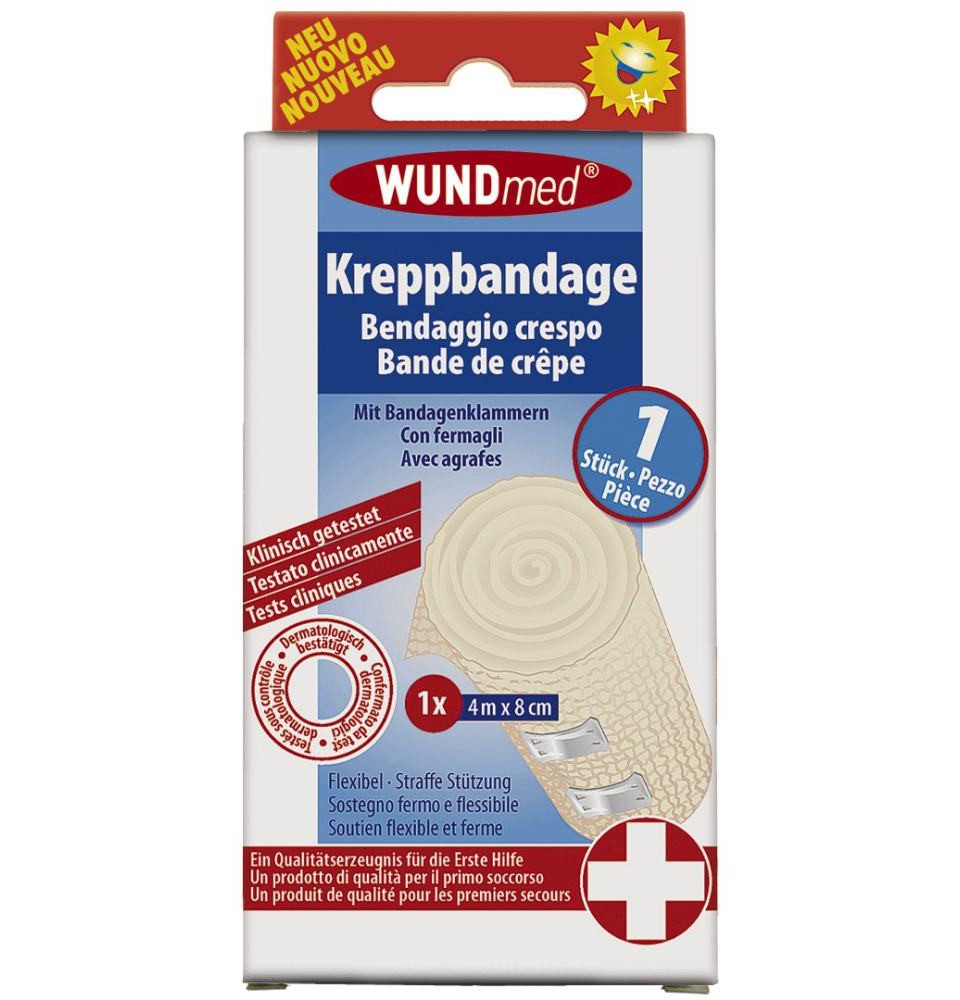 Wundmed Bandage Wundmed Kreppbandage 4 m x 8 cm