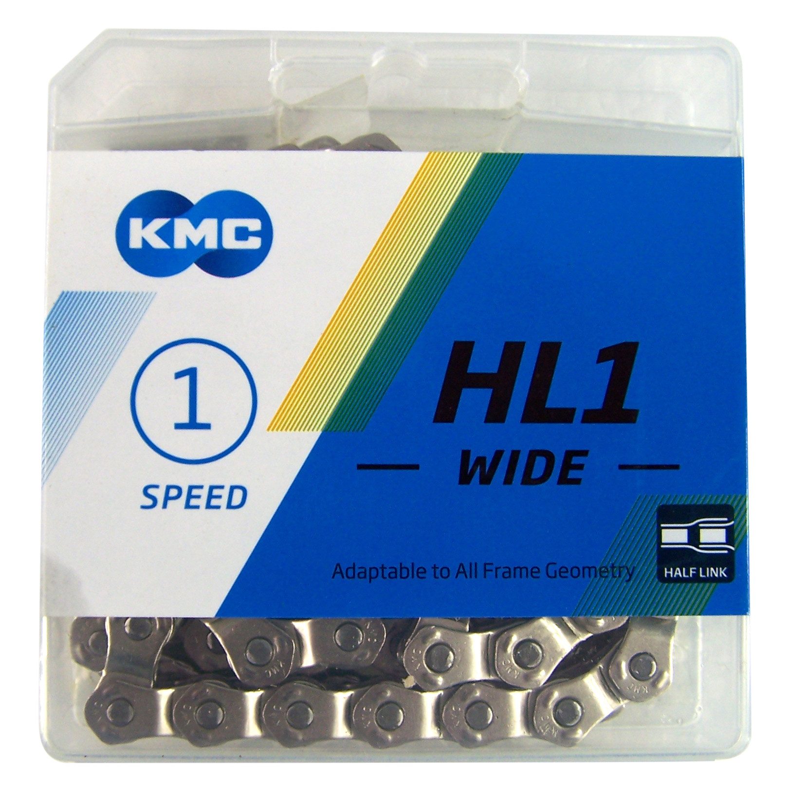 KMC Fahrradkette KMC HL1 Wide Half Link Kette - Halbglieder Kette - 1/2 x 1/8