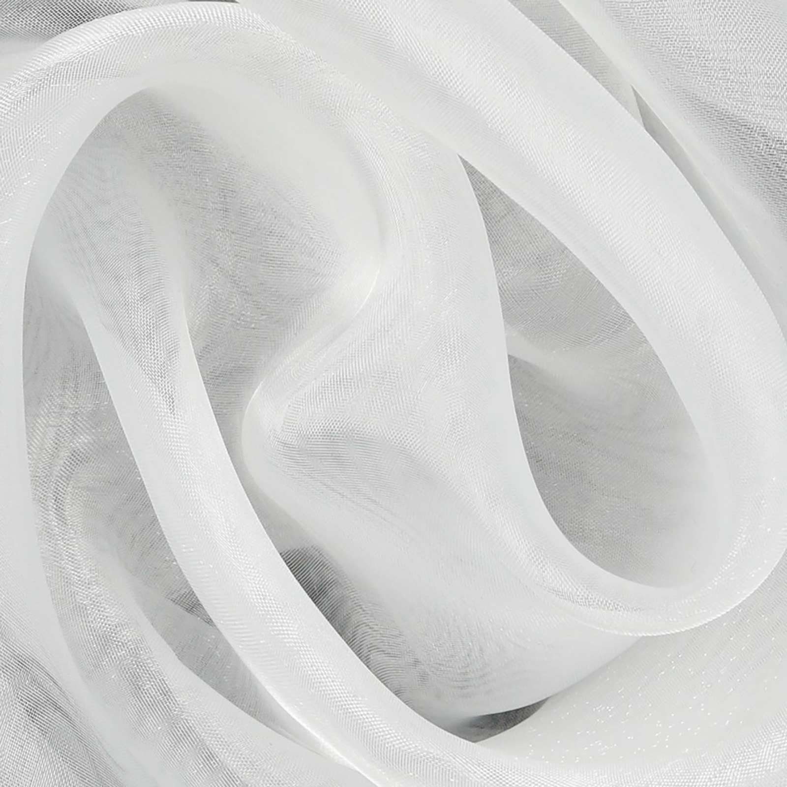 maDDma Stoff Organza Tüll Kostümstoff Chiffon Floristik 1 x 1,4 m Meterware, weiß