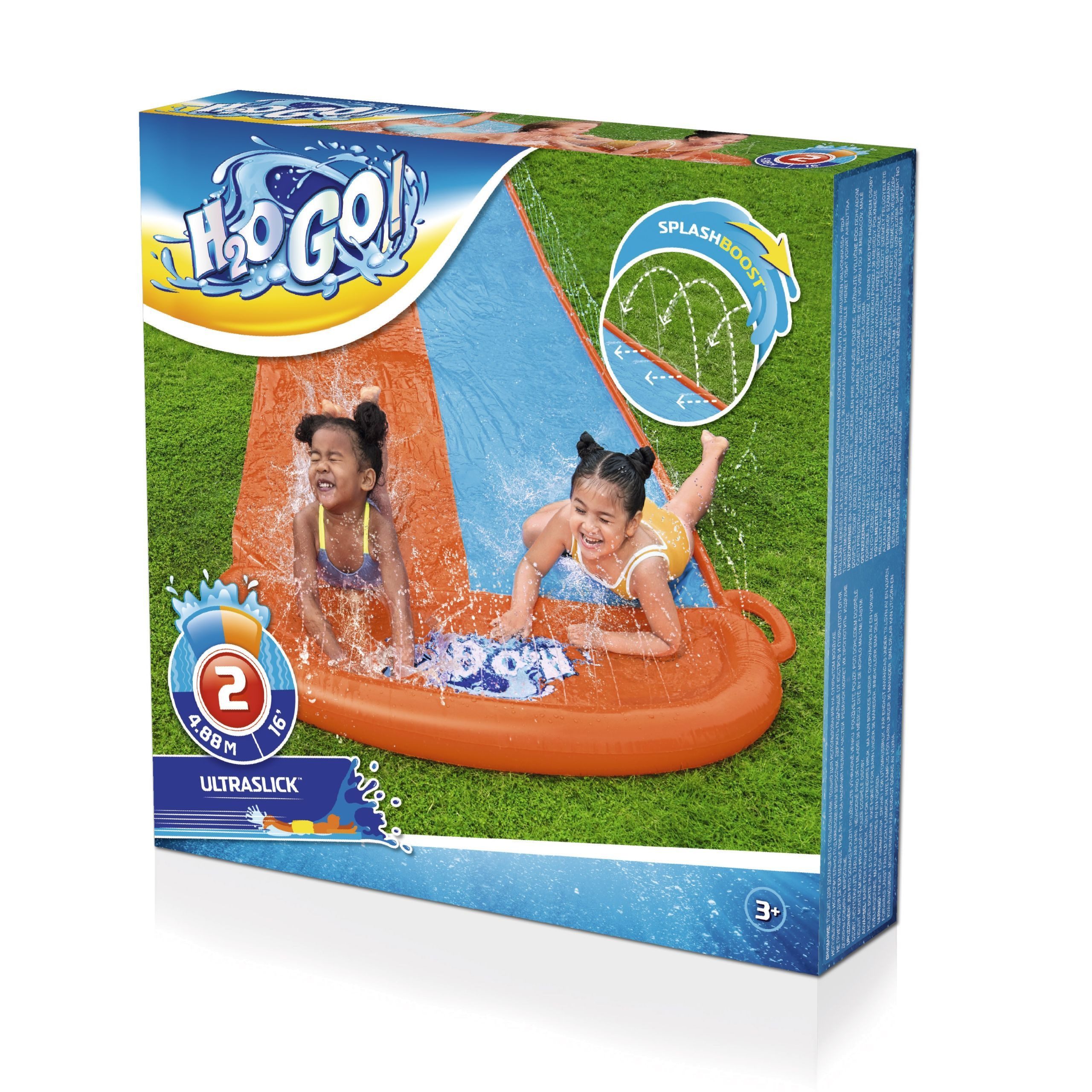 Bestway Badespielzeug H2OGO!™ Doppel-Wasserrutsche 488 x günstig online kaufen