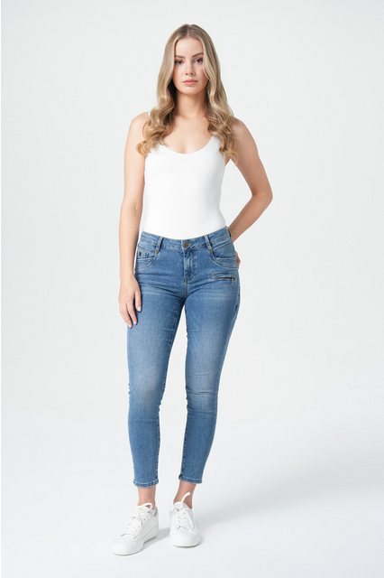 Miracle of Denim Gerade Jeans – weicher Stretch-Denim für Casual- und Offic günstig online kaufen