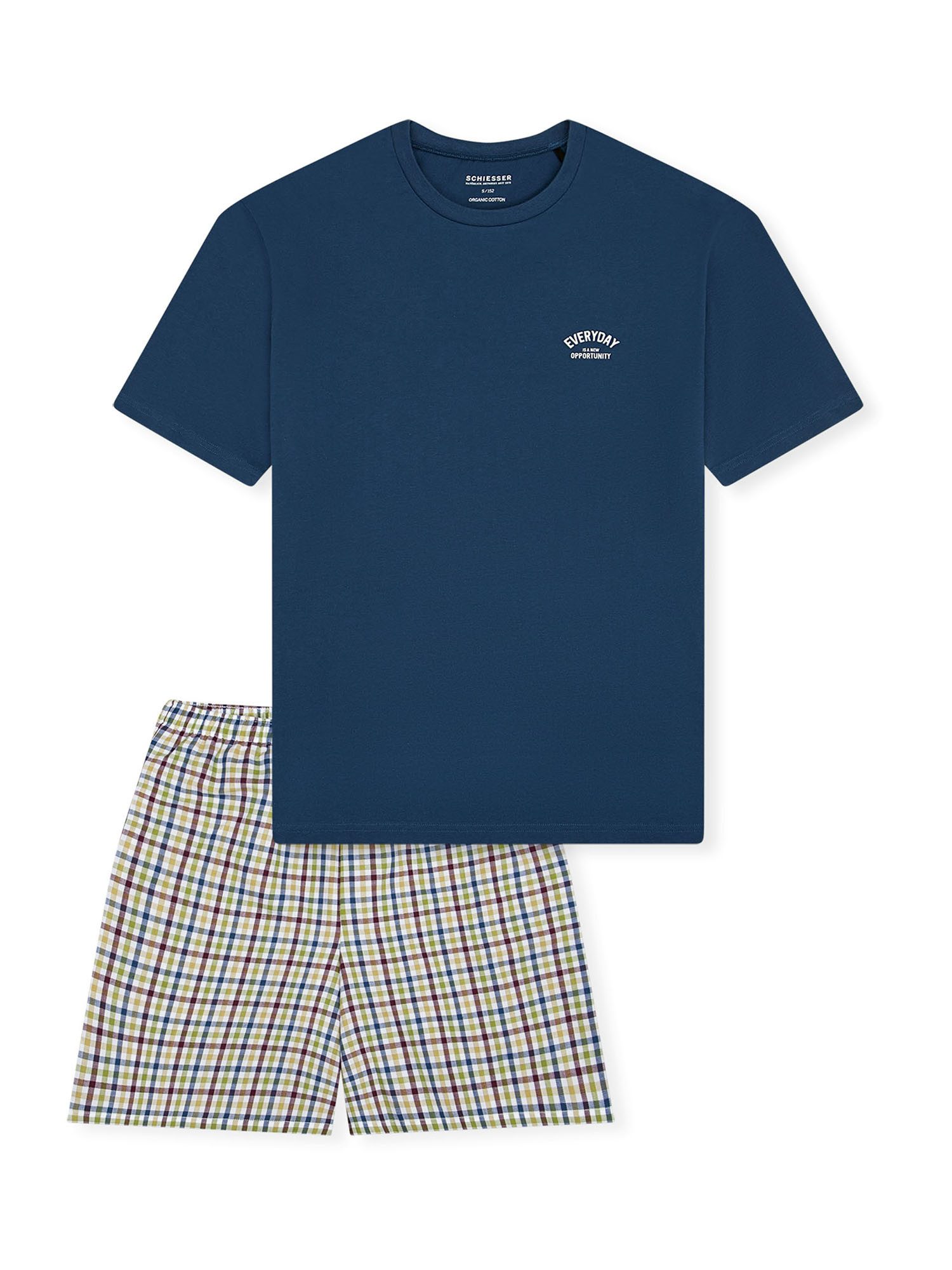 Schiesser Pyjama Nightwear (2 tlg) Schlafanzug, Pyjama Set, Nachtwäsche