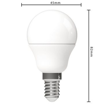 LED's light LED-Leuchtmittel 0620108 LED Kugel, E14, E14 2.5W warmweiß Opal G45