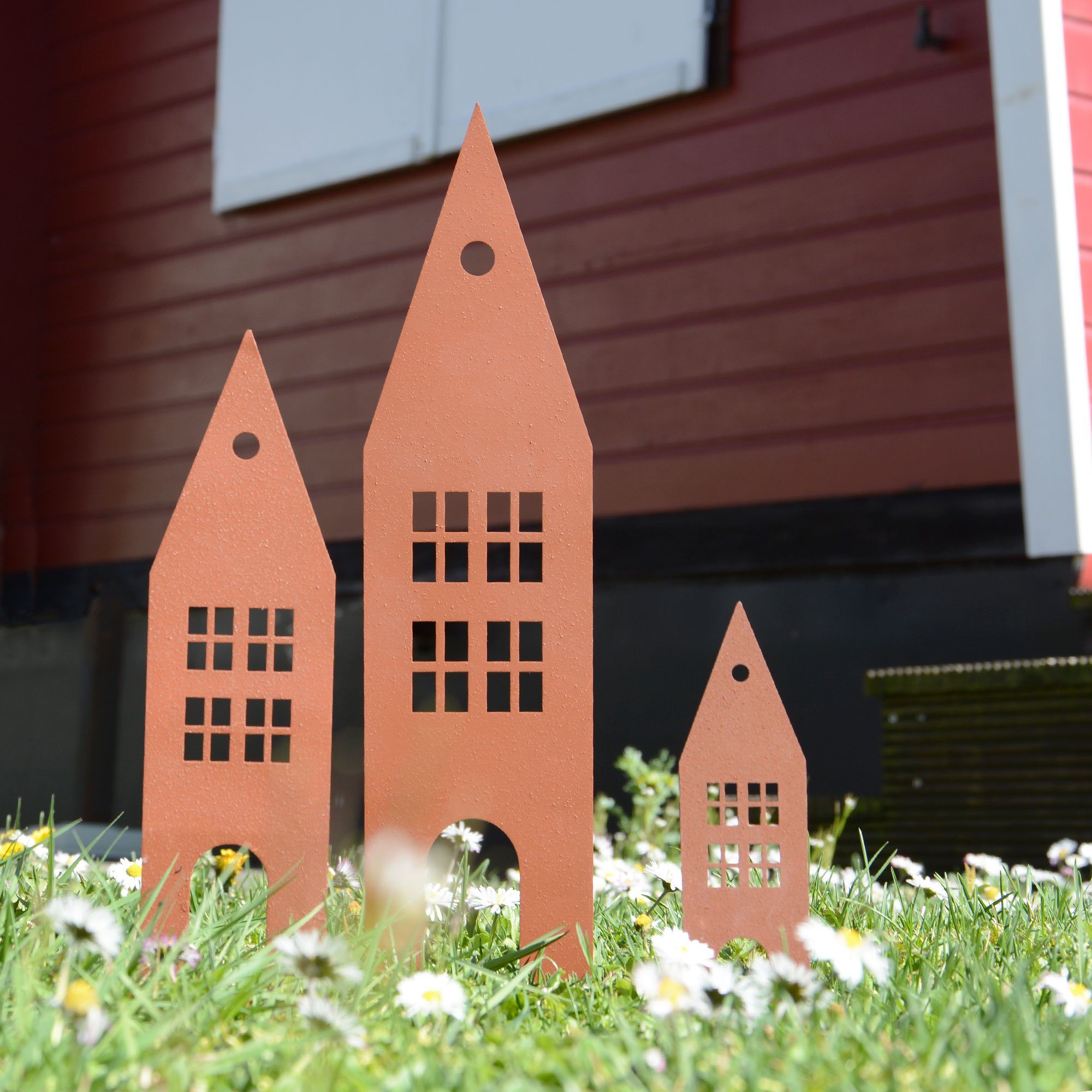 UNUS Gartenstecker Afrika Set - 5-tlg. Rost Tiere Für Gartendeko