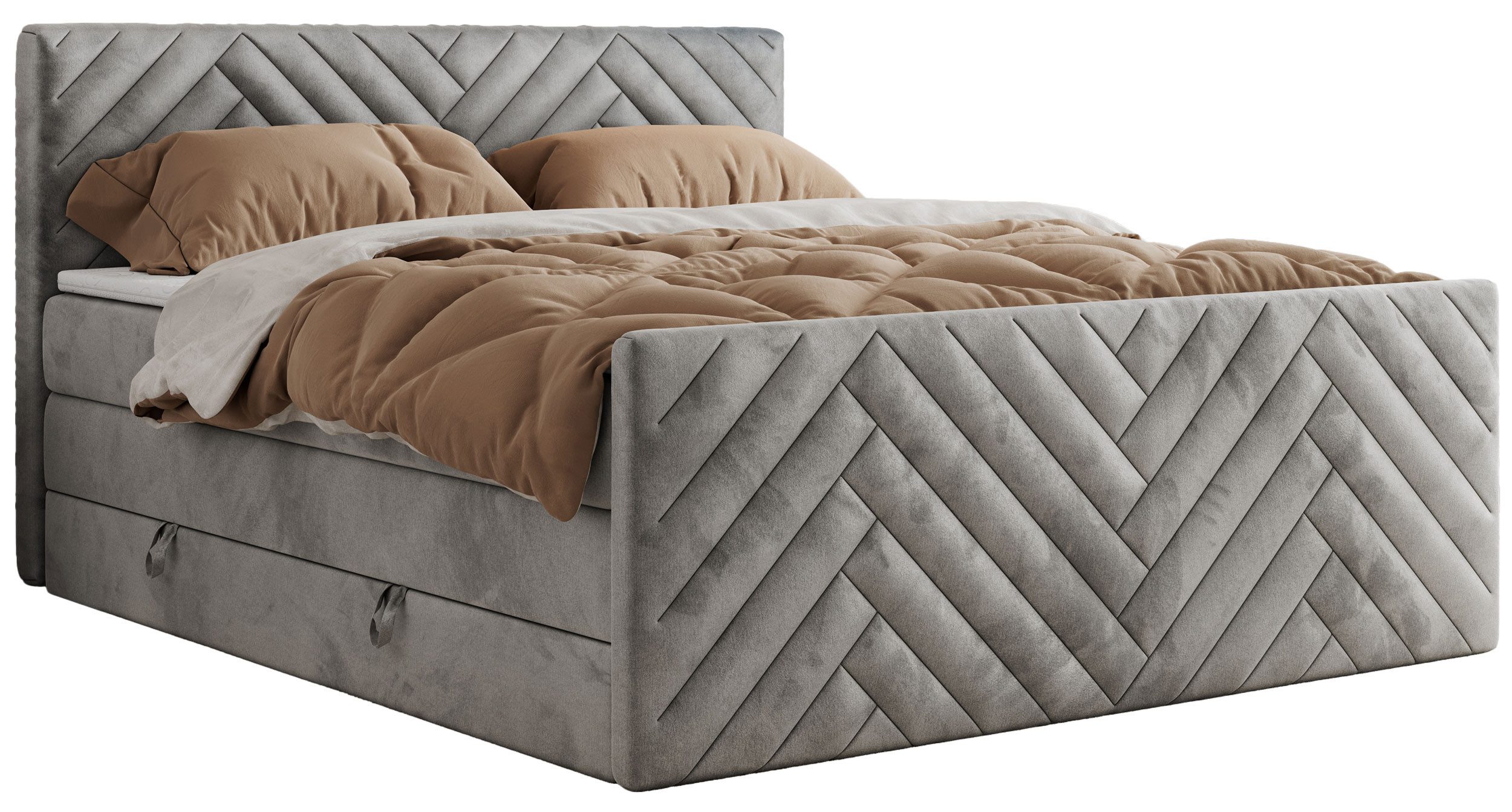 MKS MÖBEL Boxspringbett PARIS KING DUO günstig online kaufen