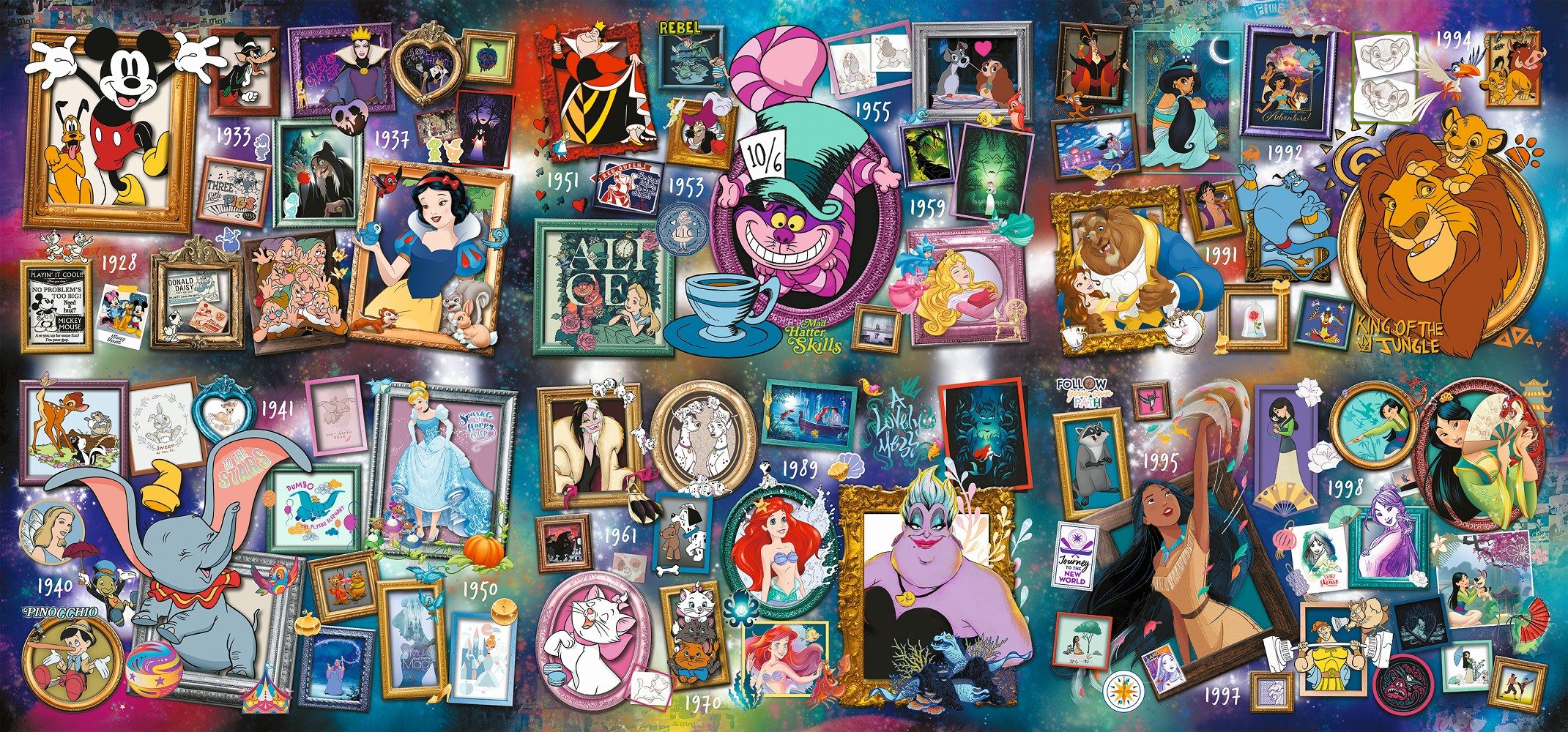 Trefl Puzzle The Greatest Disney Collection 9000 Teile Puzzle, 9000 Puzzleteile, Made in Europe