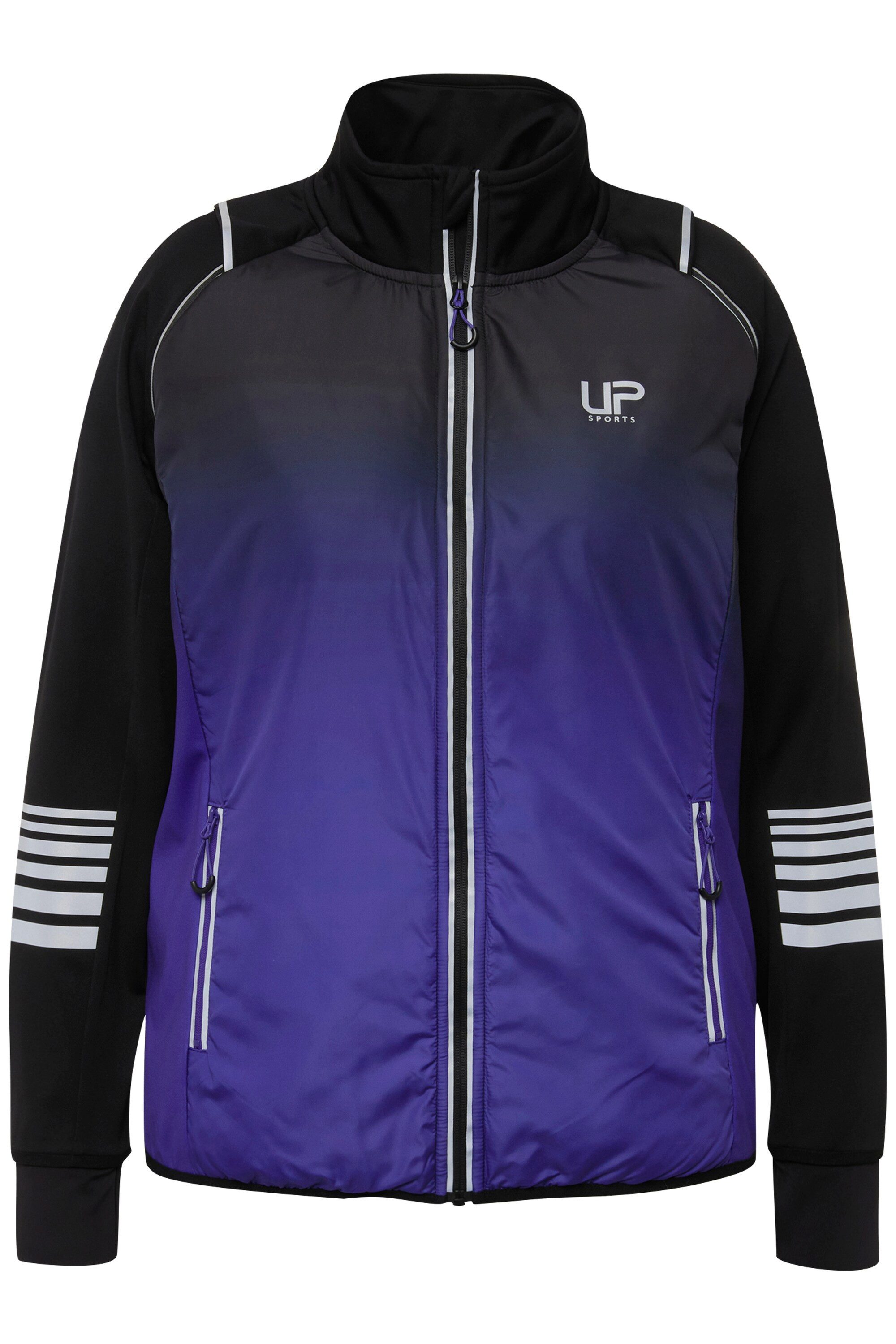 Ulla Popken Sweatjacke 2-in-1-Funktionsjacke Ärmel abnehmbar günstig online kaufen