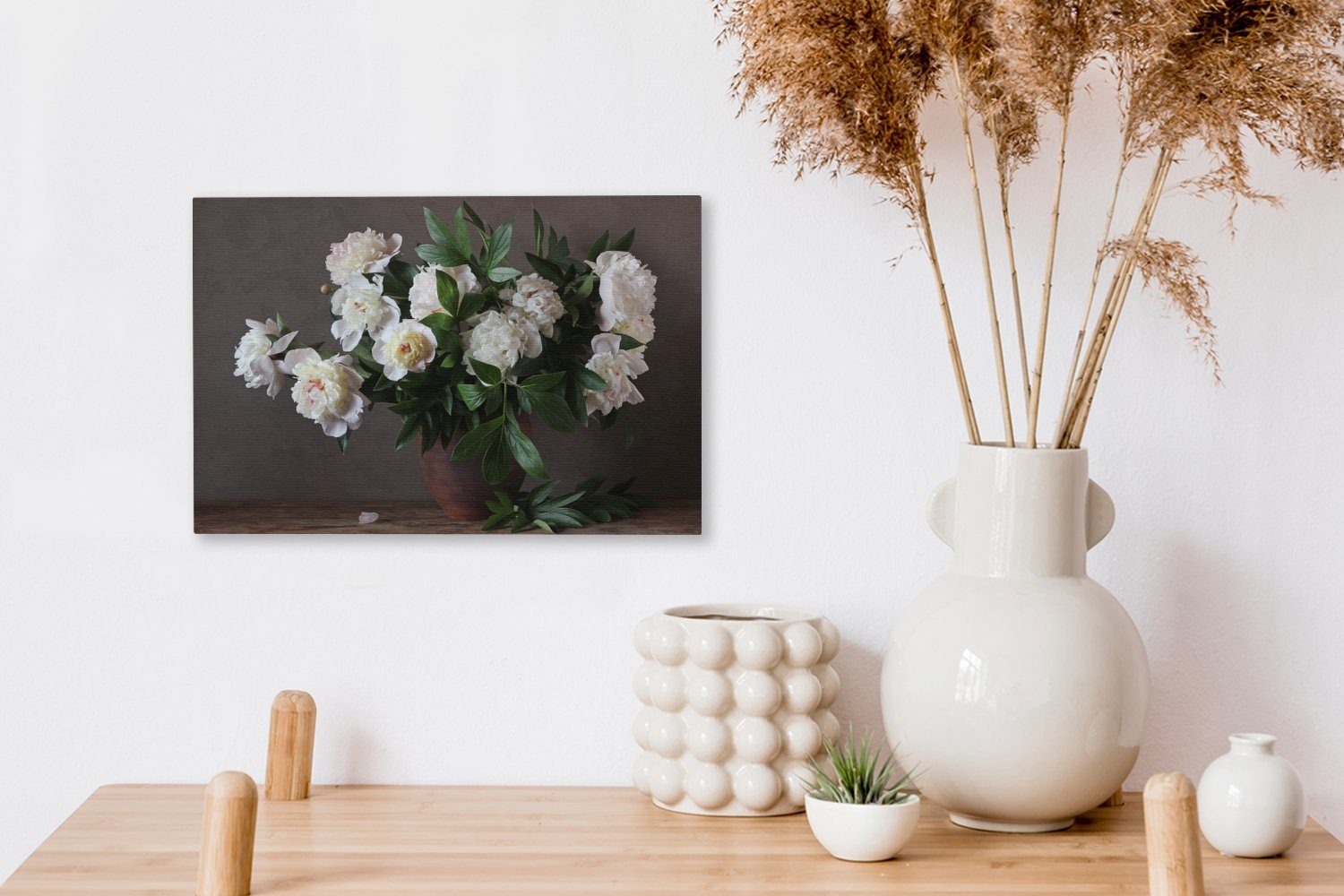 OneMillionCanvasses® Leinwandbild Blumen - Stilleben, Wandbild St), cm Leinwandbilder, 30x20 (1 Wanddeko, Aufhängefertig
