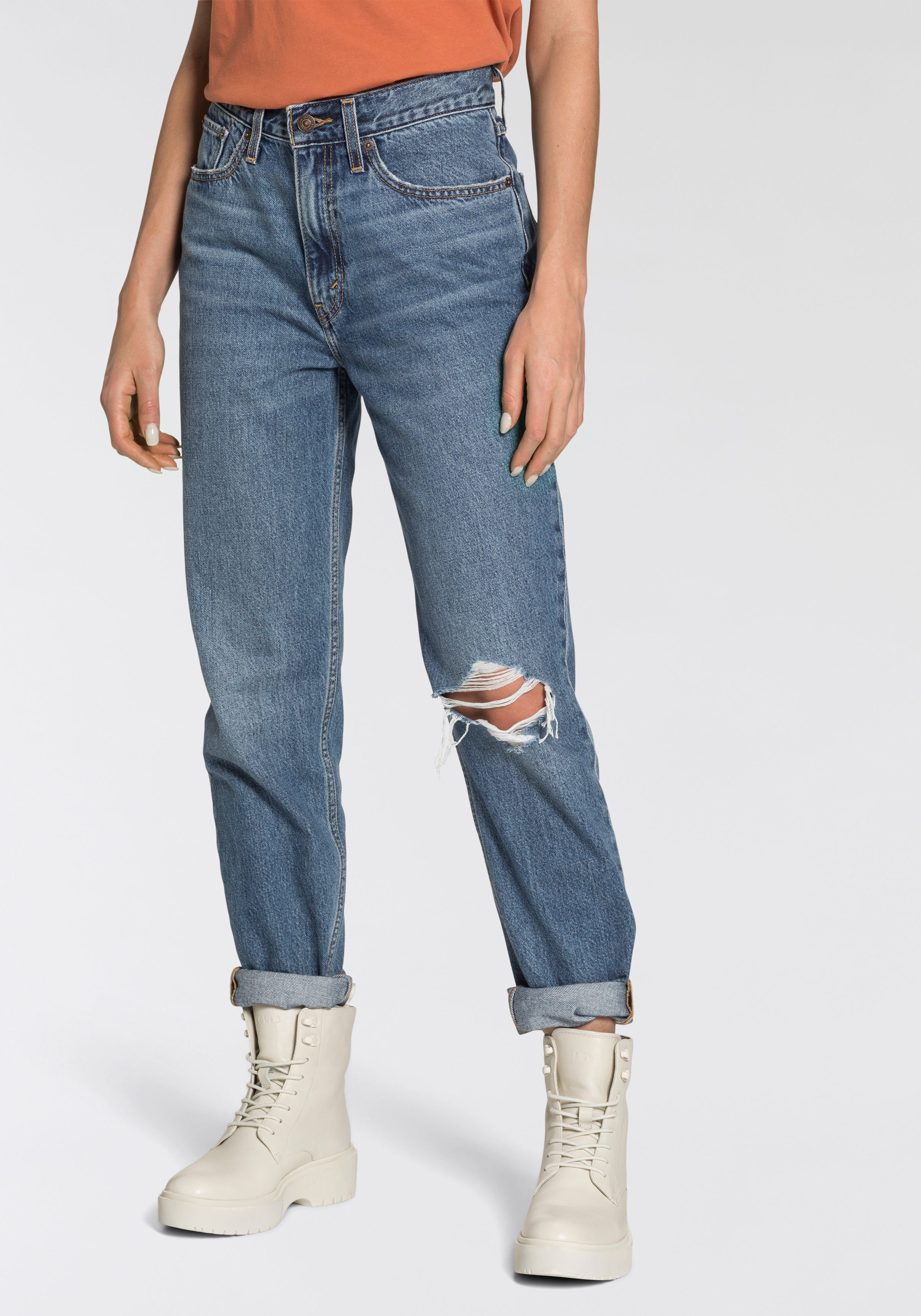 MOM 80S JEANS Levi's® denim Mom-Jeans mid-blue