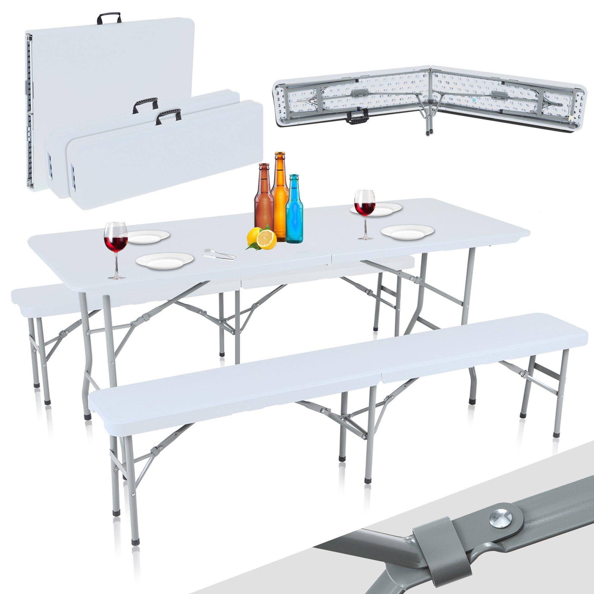 Strattore Essgruppe Buffettisch Bierzeltgarnitur klappbar Tisch günstig online kaufen