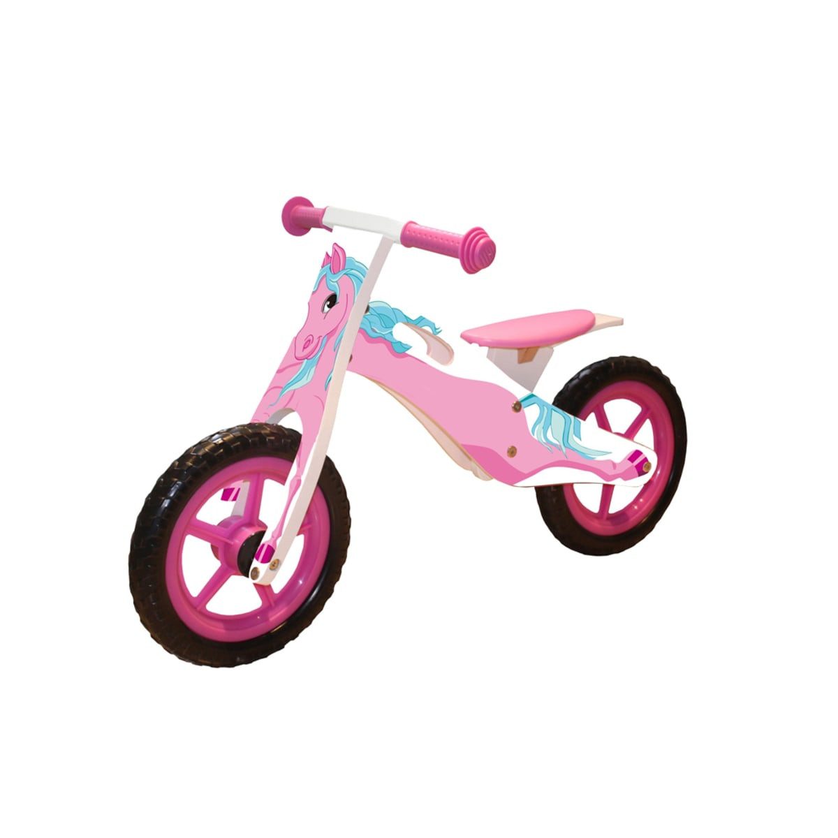 Belladoor Laufrad Laufrad Pony Weiß - Rosa