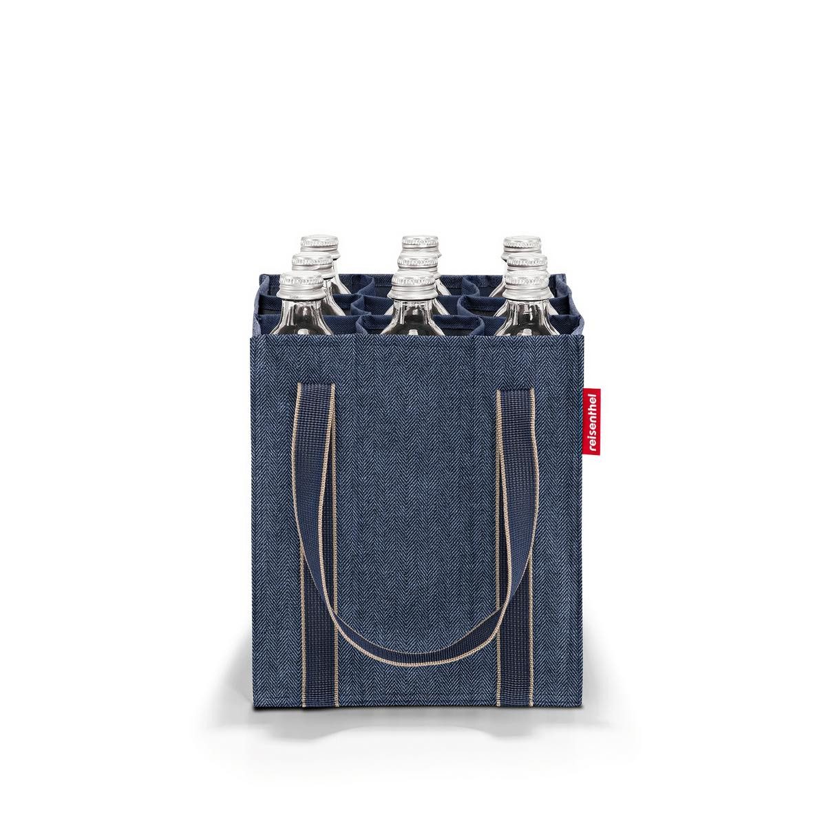 REISENTHEL® Tragetasche bottlebag herringbone dark blue, günstig online kaufen