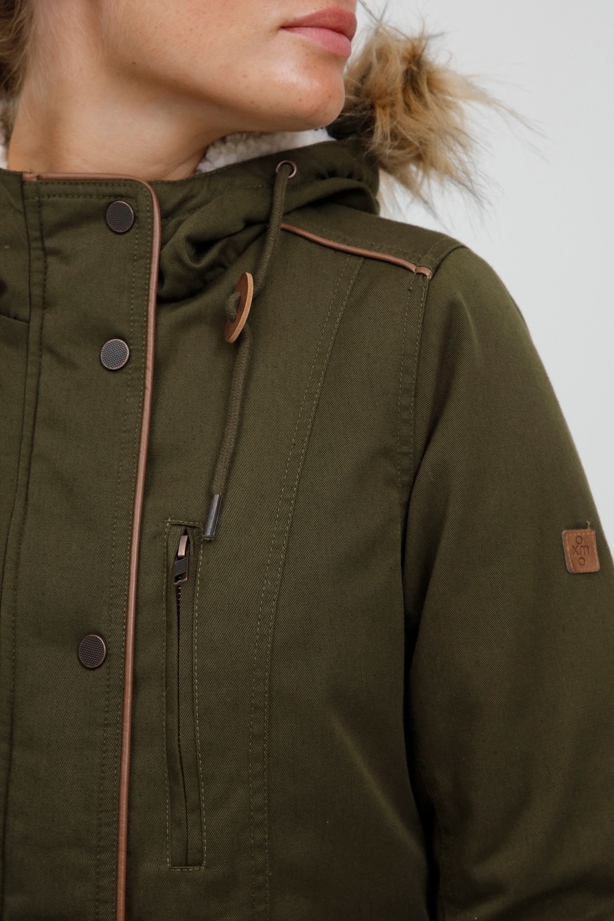 OXMO Parka OXAnna Parka mit Kunstfell-Kapuze – Bild 4 von 5