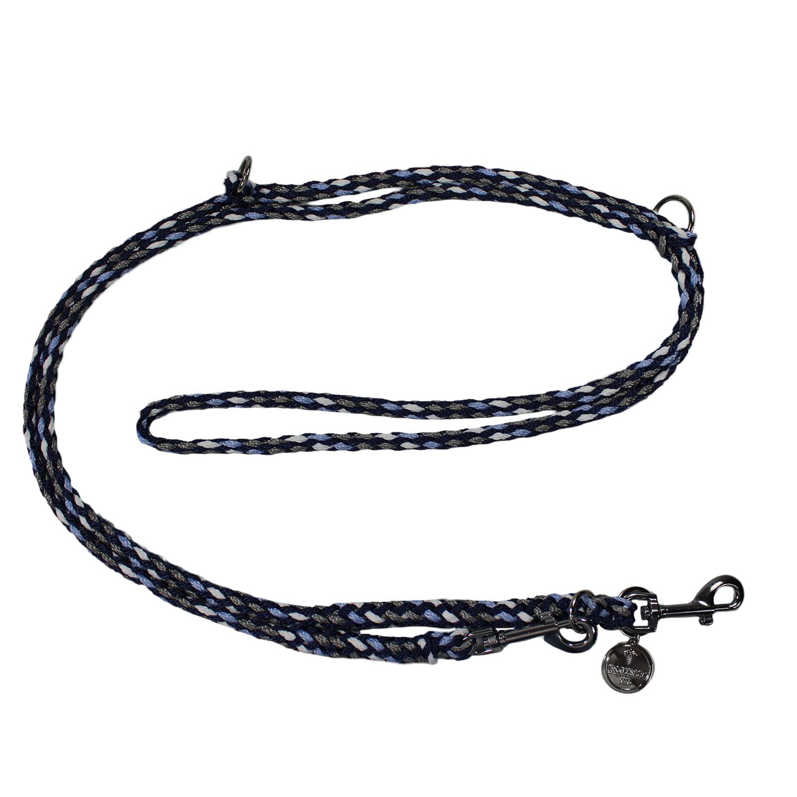 EQuest Führleine Führleine für Hunde, Ultimo Blue Boy, 120-205 cm / 10 mm, Polypropylen