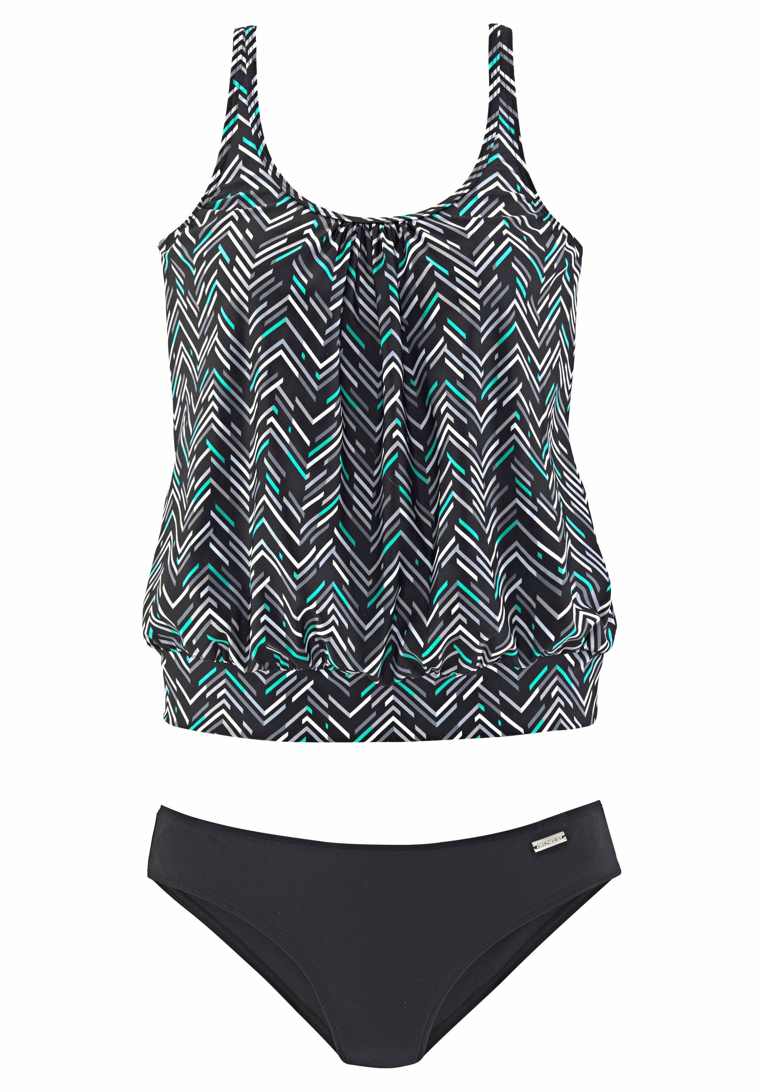 Oversize-Tankini LASCANA Print grafischem mit