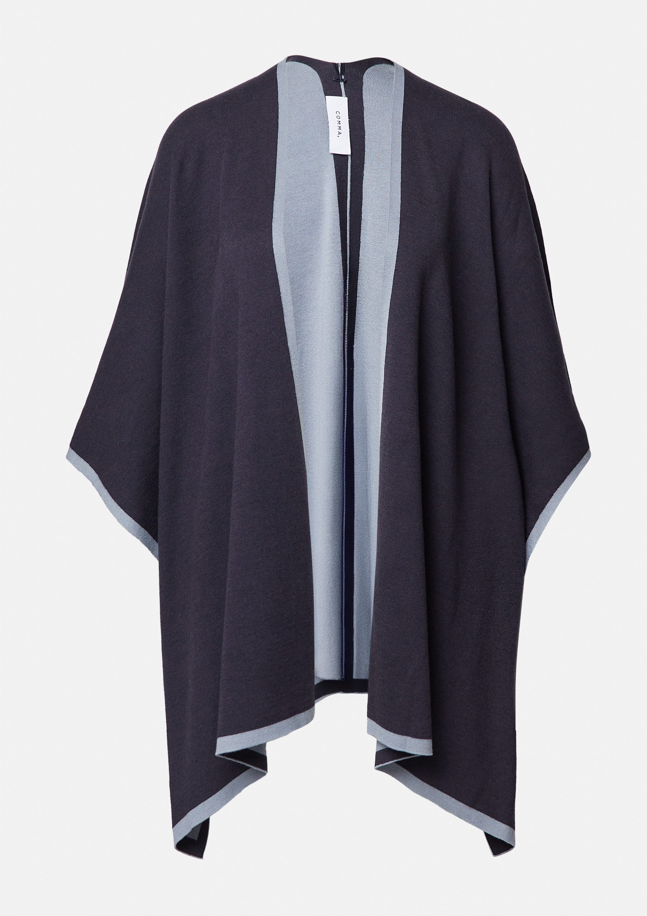 comma Poncho Indoor-Poncho Wendbarer Strick-Poncho