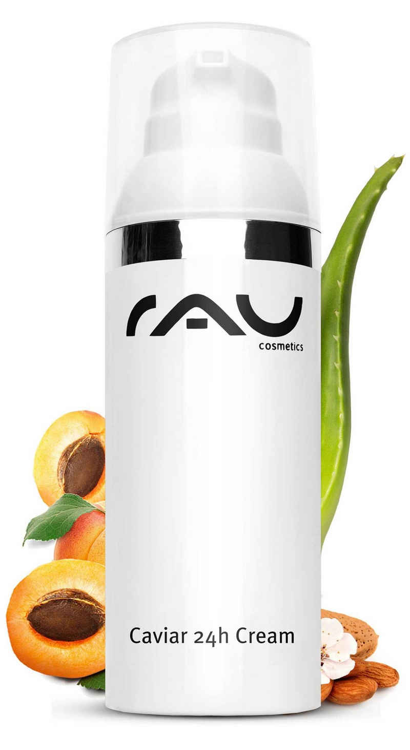 RAU Cosmetics Gesichtspflege Caviar 24h Cream wirkstoffreiche Hautpflege Creme mit Caviar Extrakt, Anti-Aging