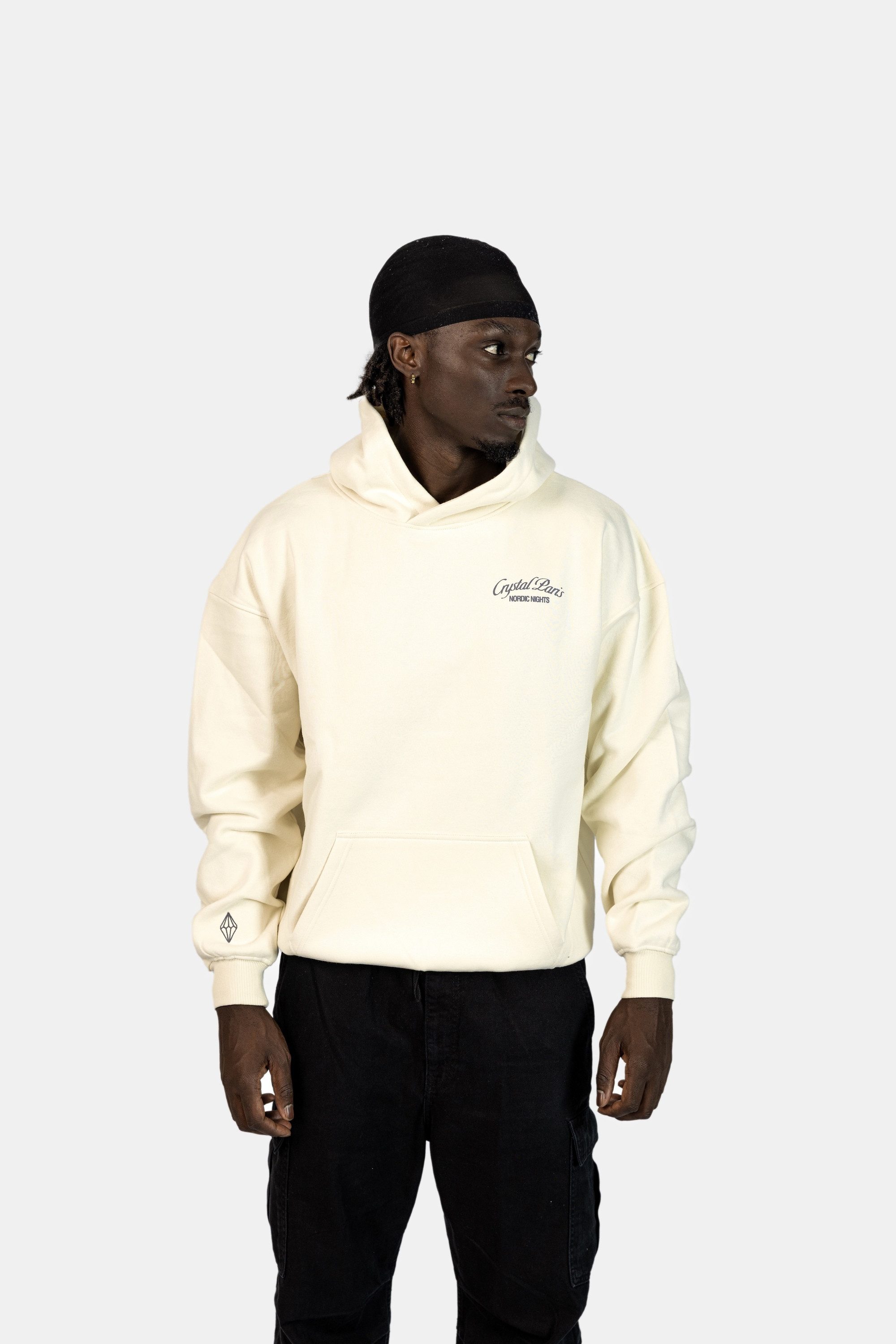 Crystal Paris Kapuzenpullover Nature (1-tlg)