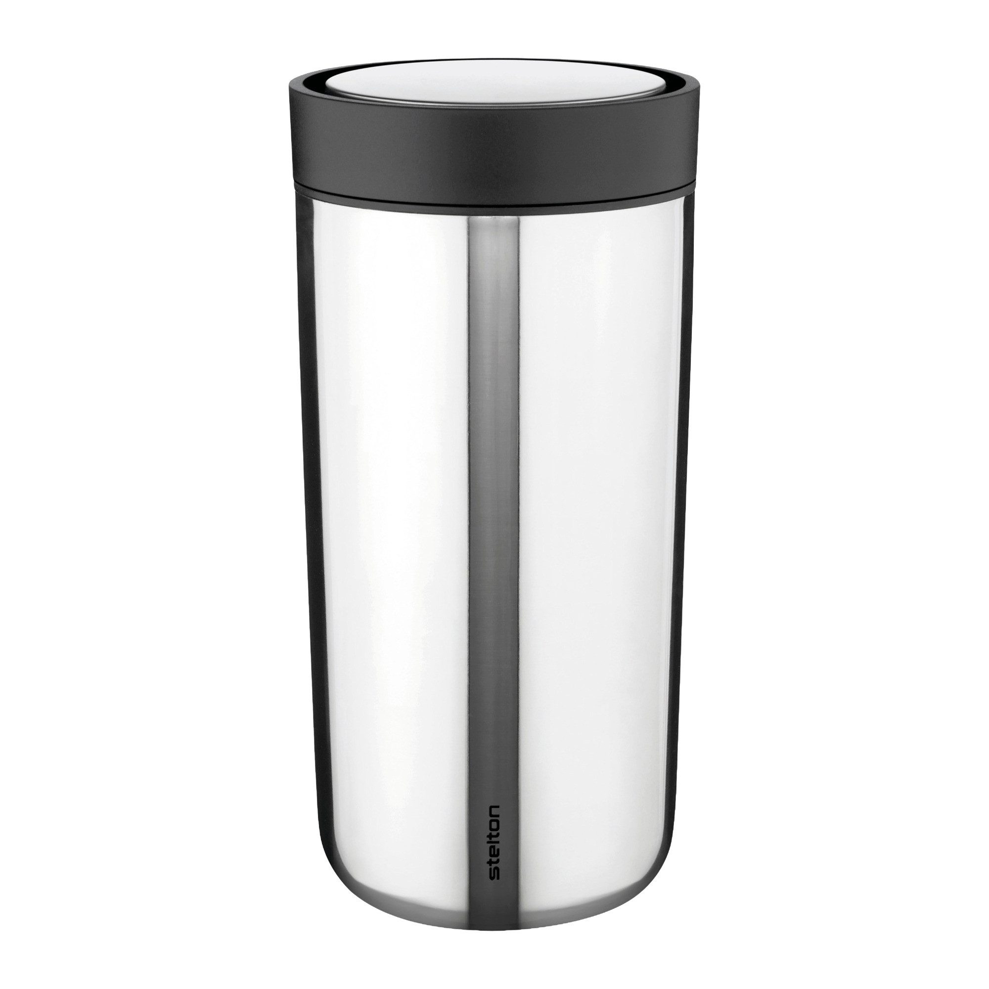 Stelton Thermobecher Stelton To Go Click Thermobecher 0.4 l, Silikon, Edelstahl, Pp-Kunststoff