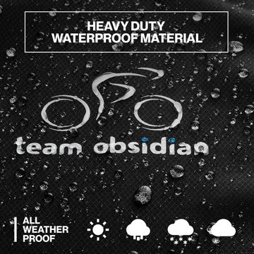 Team Obsidian Abdeckboden Fahrradabdeckung für 3 Fahrräder - Wasserdicht & Strapazierfähig