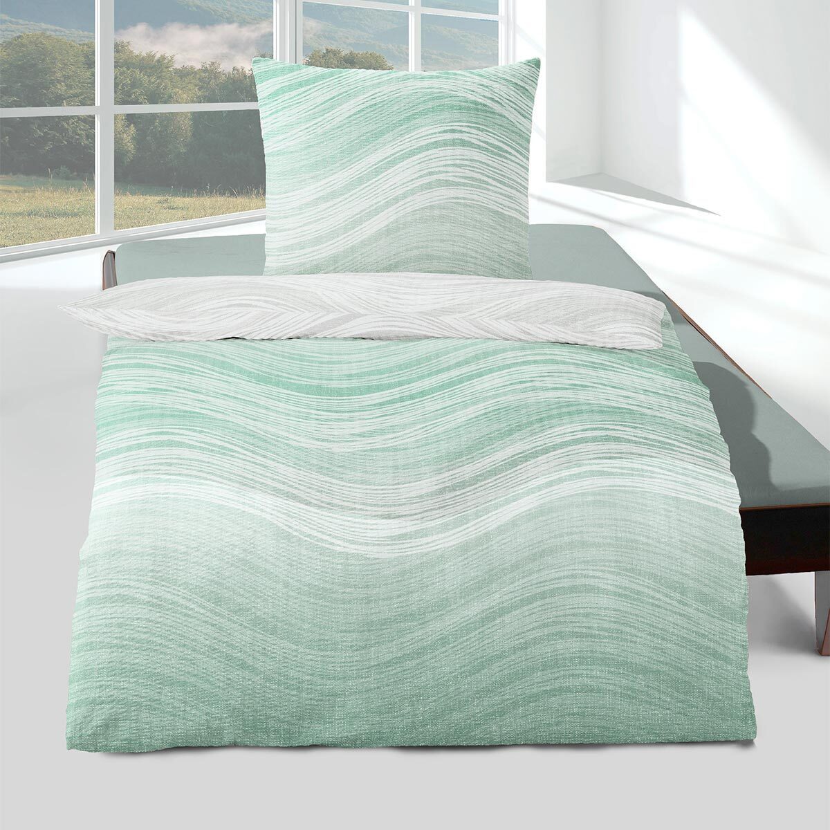 TRAUMSCHLAF Bettwäsche Aurora, Seersucker, 2 teilig, günstig online kaufen